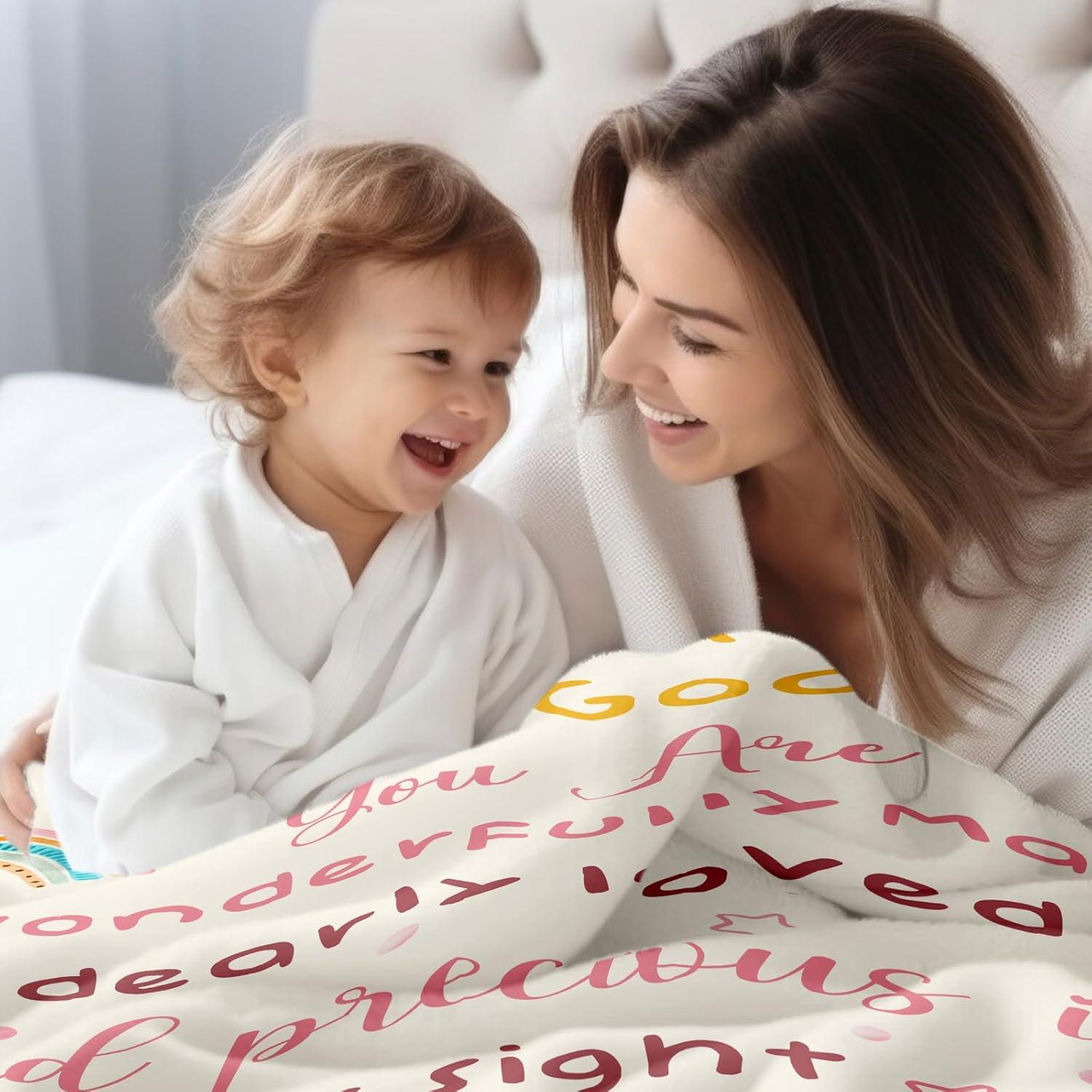 Manta de Bautismo HEIFAM para Niños 127cm x 101.6cm Franela