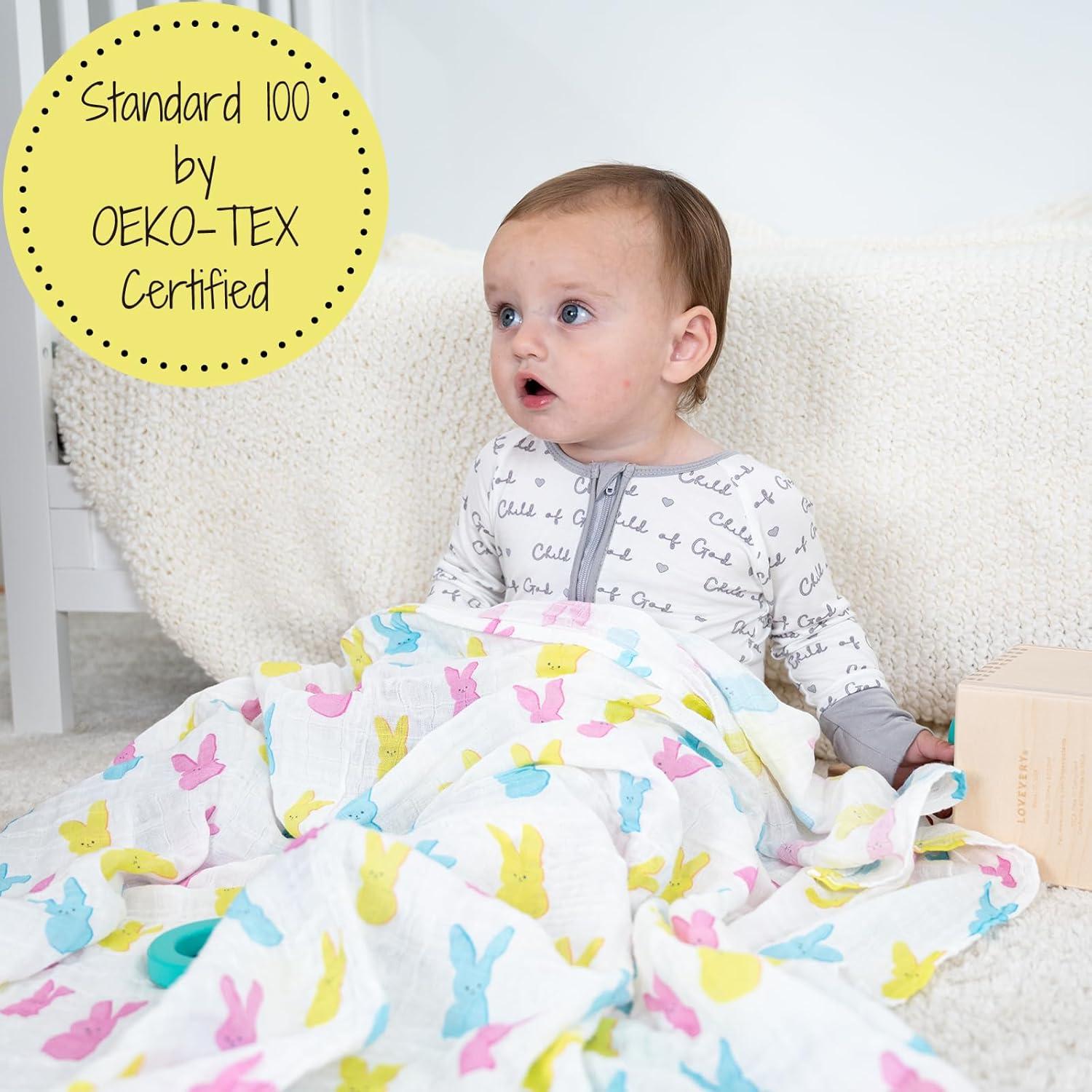 Manta de Envolver LollyBanks 120x120 cm Algodón 100% Pascua