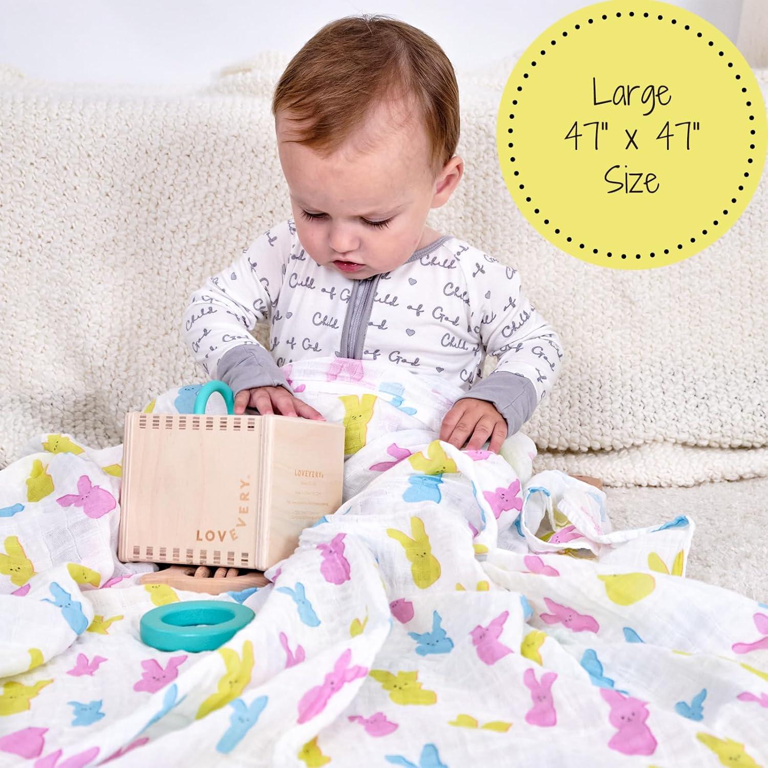 Manta de Envolver LollyBanks 120x120 cm Algodón 100% Pascua