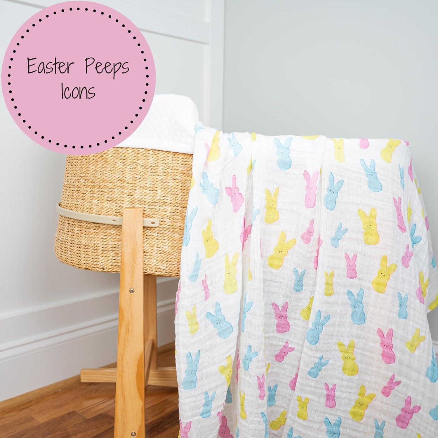 Manta de Envolver LollyBanks 120x120 cm Algodón 100% Pascua