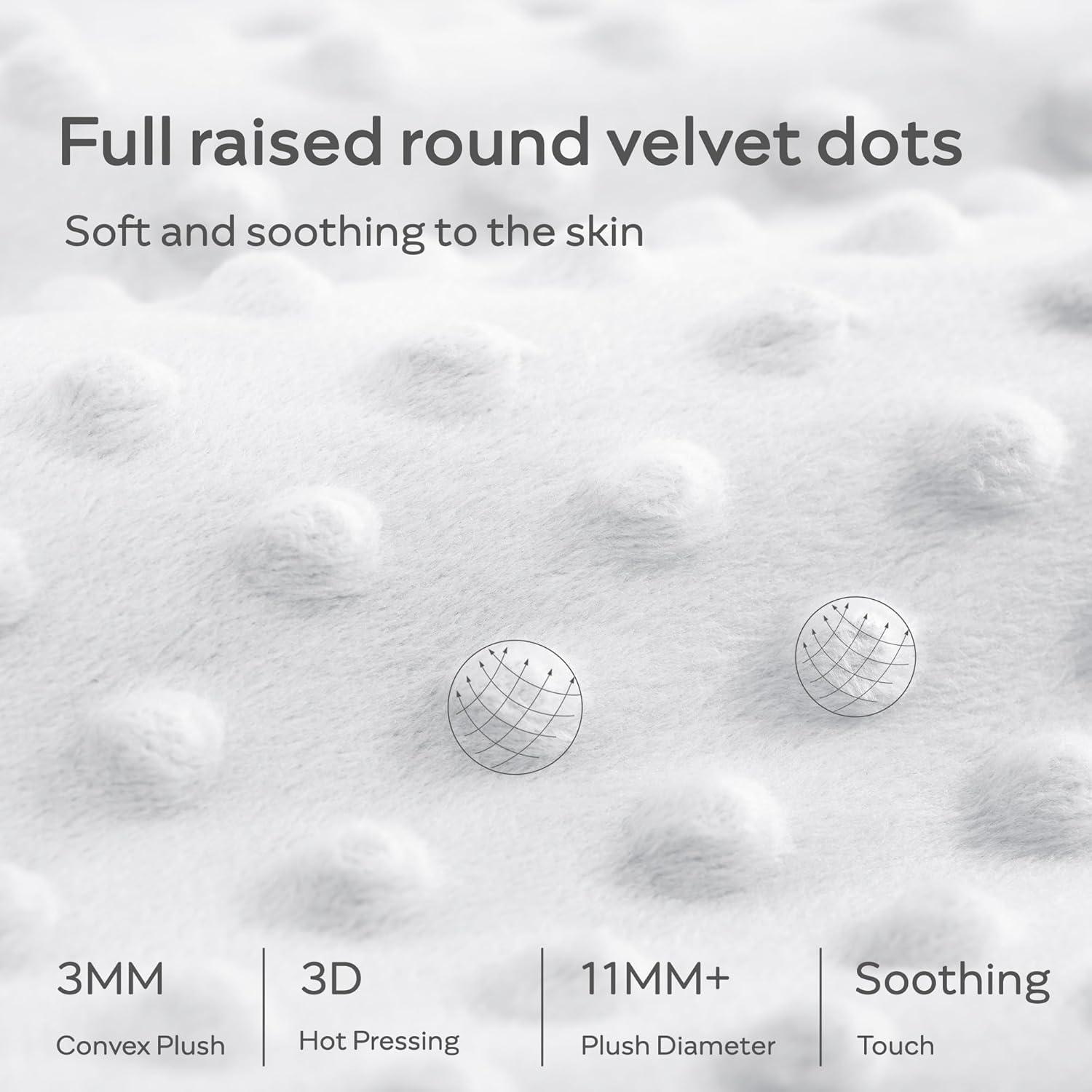 Manta de Muselina JELLYMONI Verde 76x102 cm Doble Capa Suave