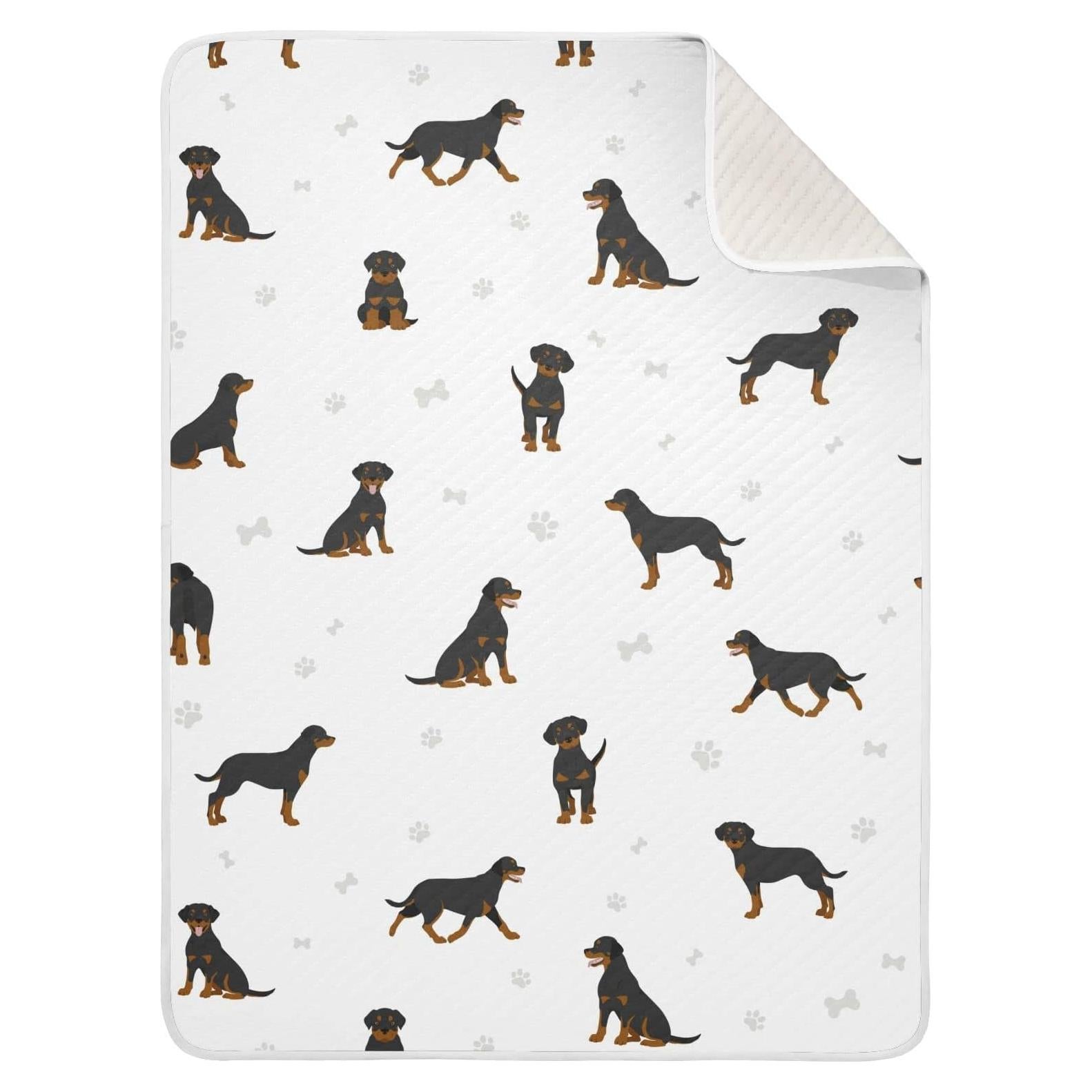 Manta de Envolver para Bebés vvfelixl Rottweiler 76x102 cm