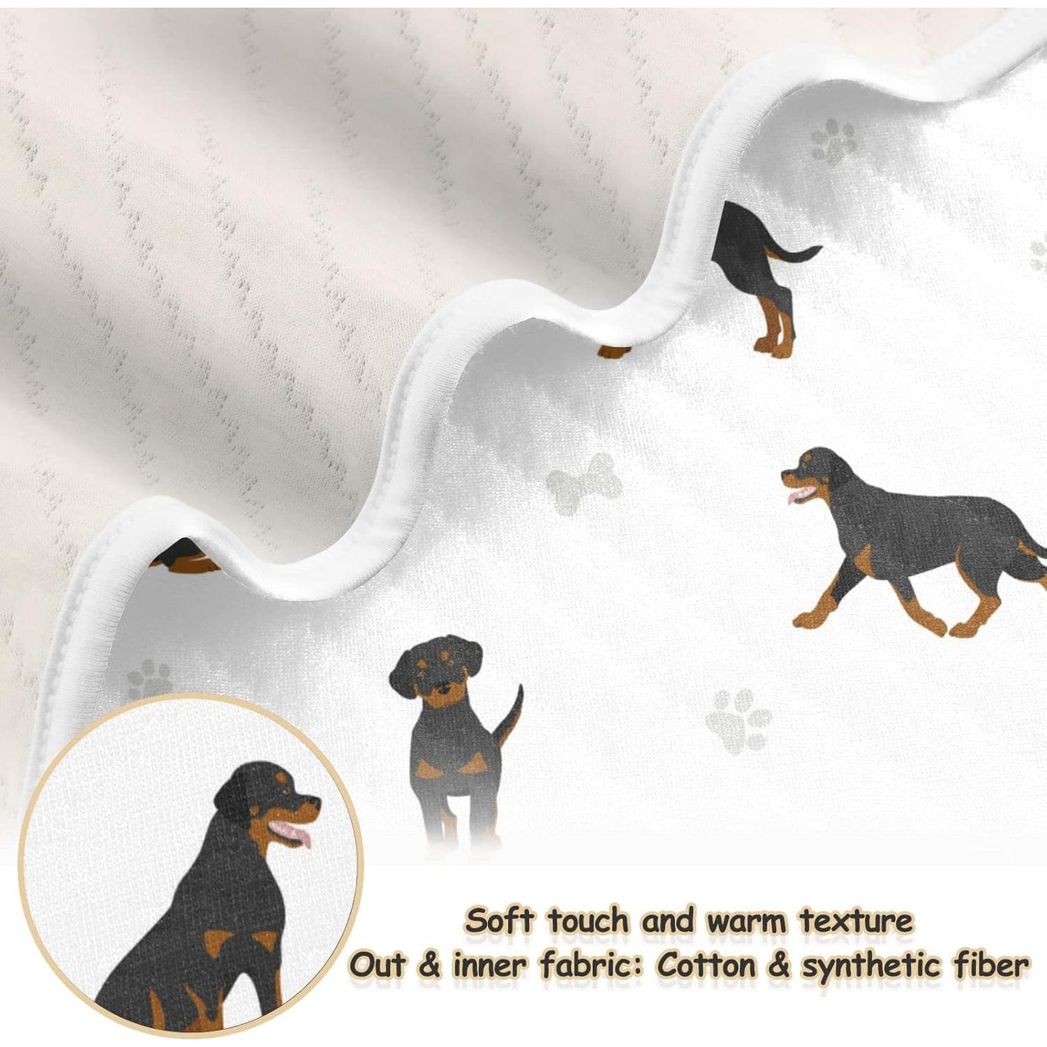 Manta de Envolver para Bebés vvfelixl Rottweiler 76x102 cm