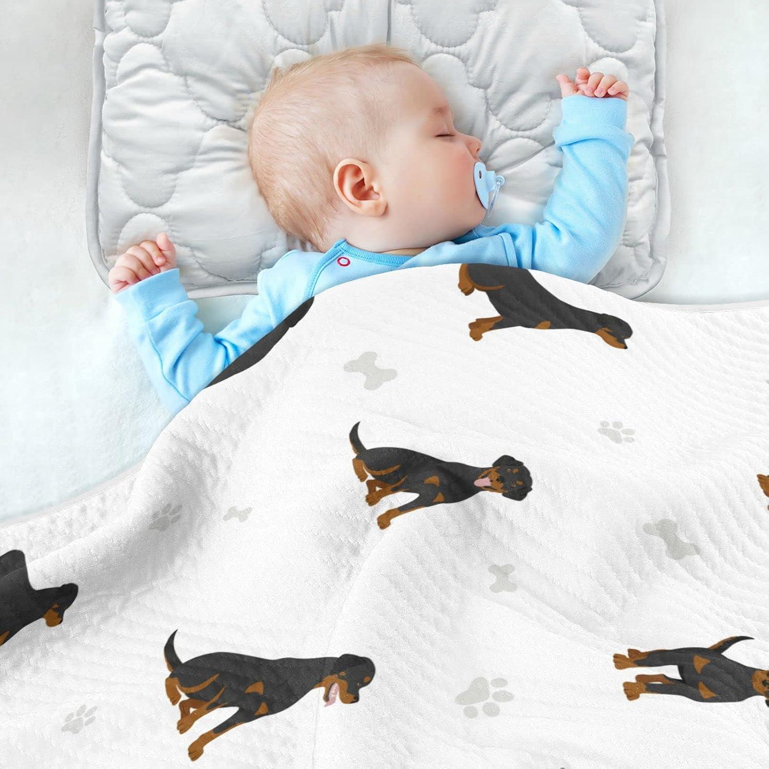 Manta de Envolver para Bebés vvfelixl Rottweiler 76x102 cm