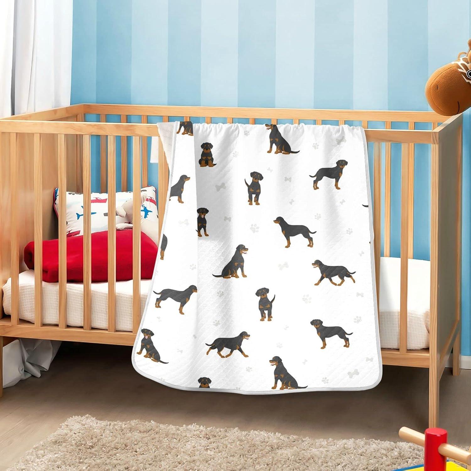 Manta de Envolver para Bebés vvfelixl Rottweiler 76x102 cm