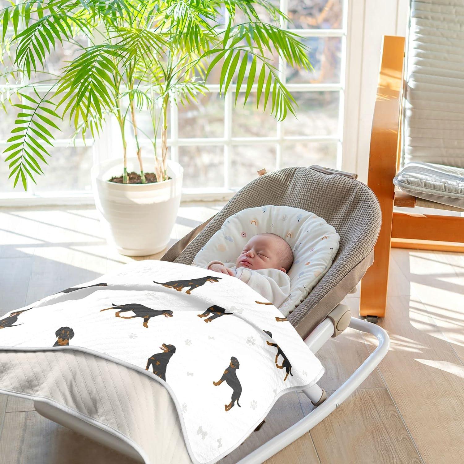 Manta de Envolver para Bebés vvfelixl Rottweiler 76x102 cm