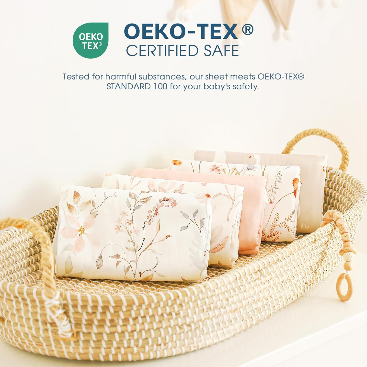 Mantas de Envolver para Bebés GRSSDER 86x112 cm Floral Rosa