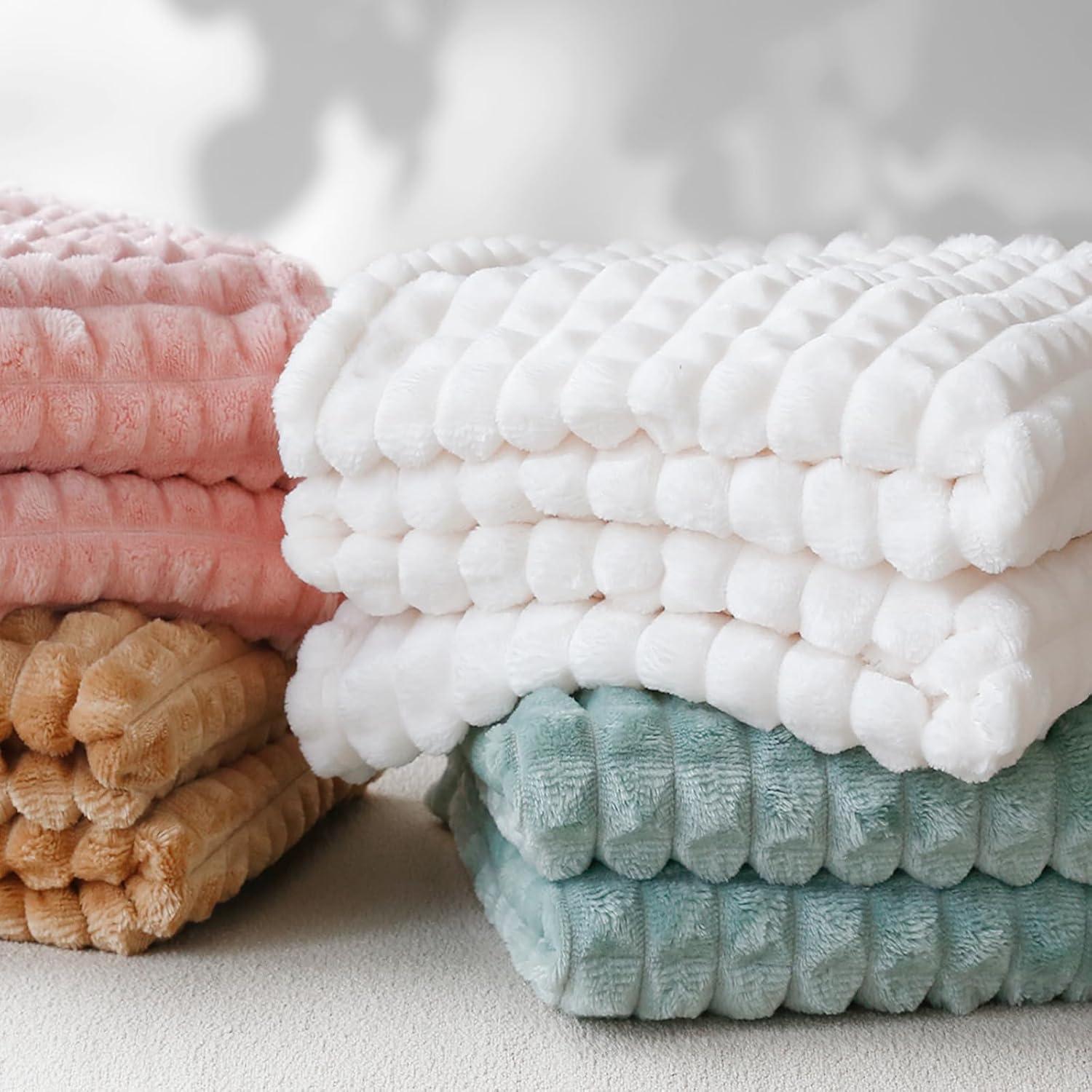 Manta de Franela 3D HOMRITAR Verde Salvia 76x102 cm Unisex