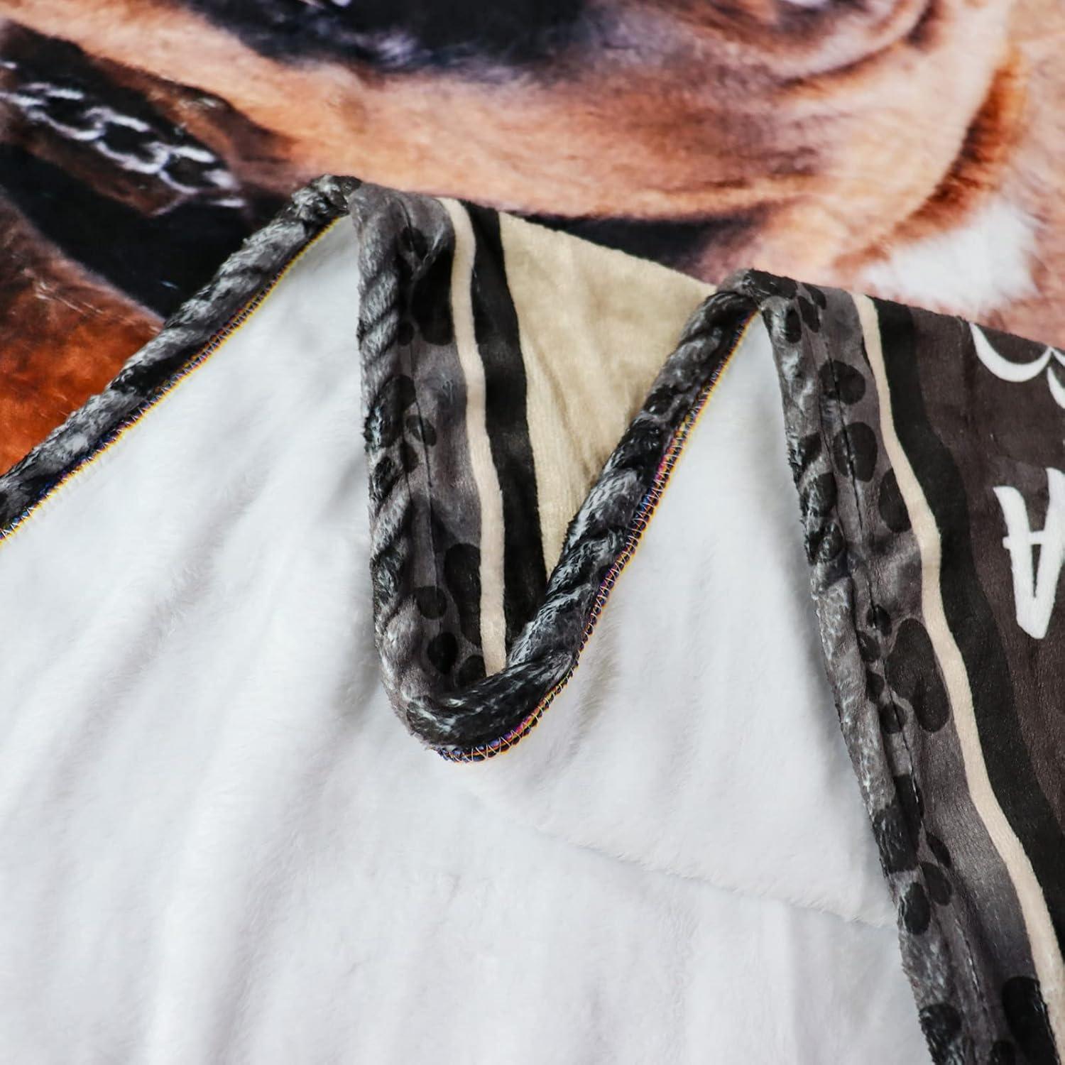 Manta de perro Boxer Tupmnbry 152x203 cm Franela Suave