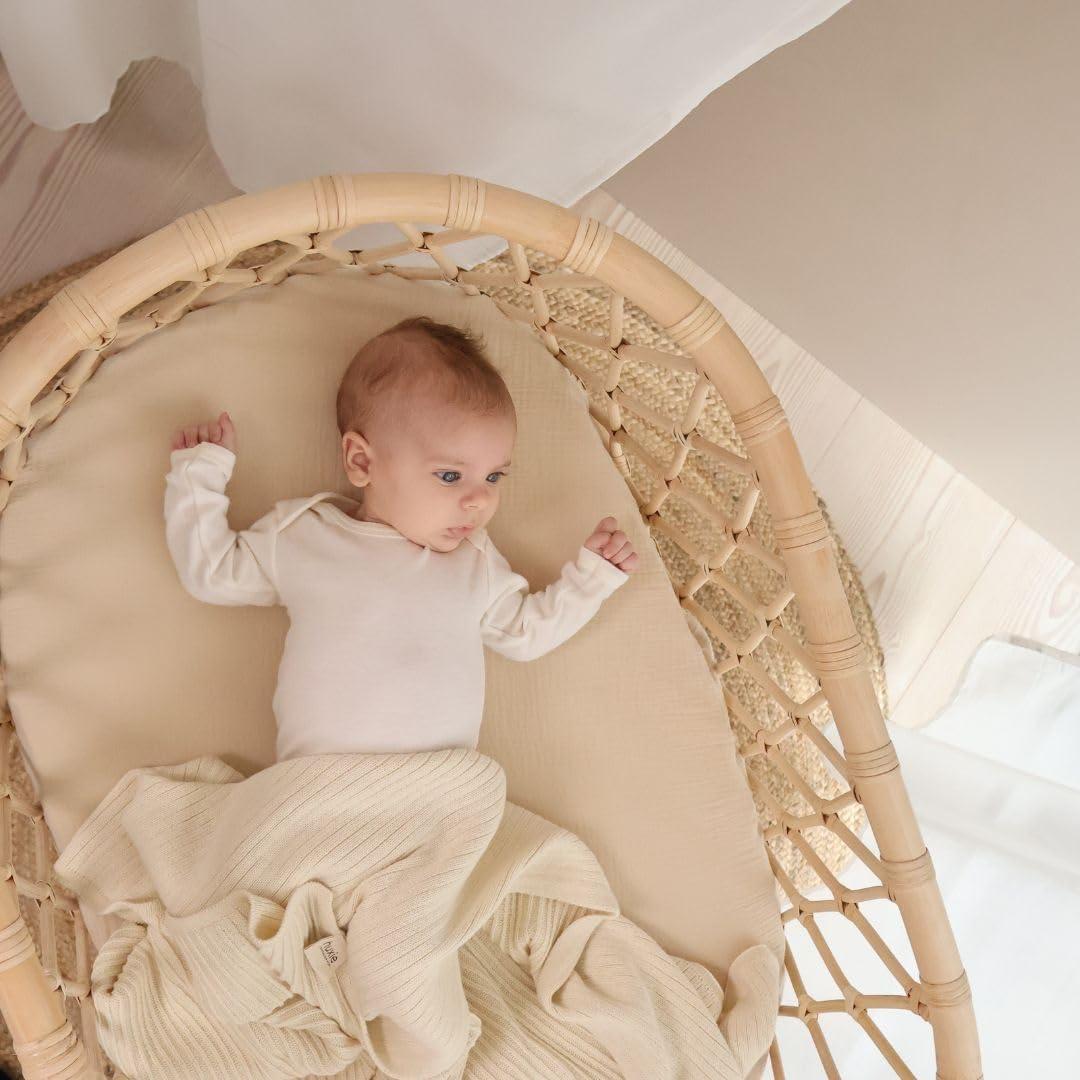 Manta de Algodón Orgánico Huxie 76.2x101.6 cm Suave Bebé