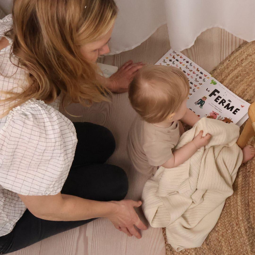 Manta de Algodón Orgánico Huxie 76.2x101.6 cm Suave Bebé