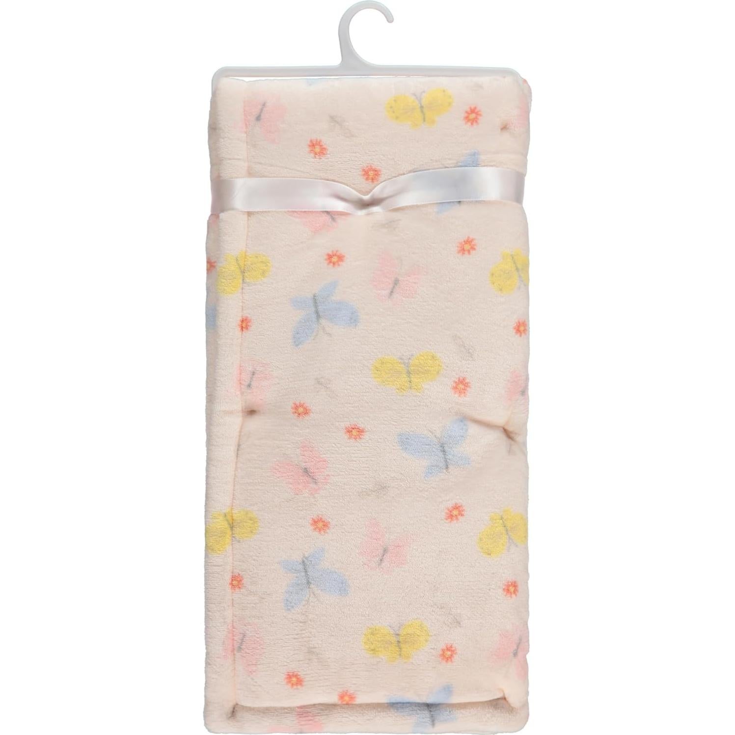 Manta para Bebés Cudlie 76x102 cm Franela 2 Capas Mariposa