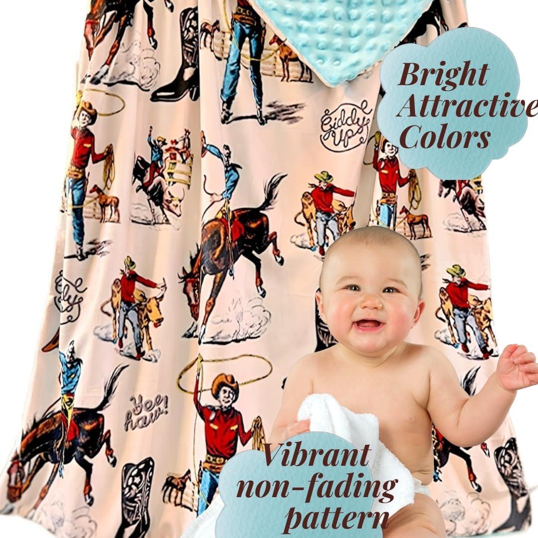 Manta para Bebé Genérico Marfil Yeehaw 101.6x76.2 cm