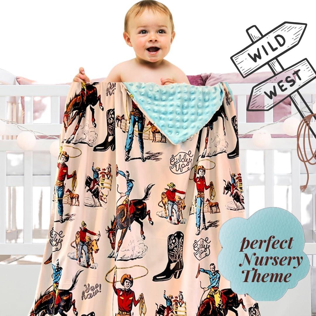 Manta para Bebé Genérico Marfil Yeehaw 101.6x76.2 cm