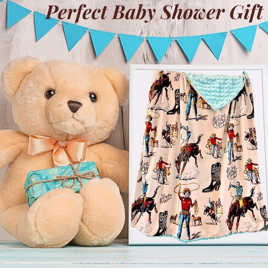 Manta para Bebé Genérico Marfil Yeehaw 101.6x76.2 cm