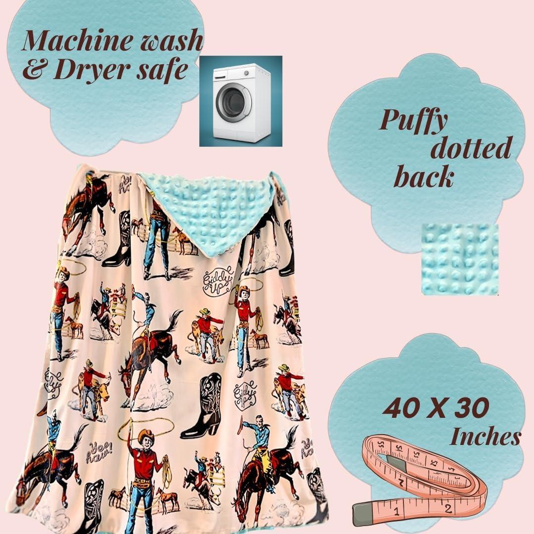 Manta para Bebé Genérico Marfil Yeehaw 101.6x76.2 cm