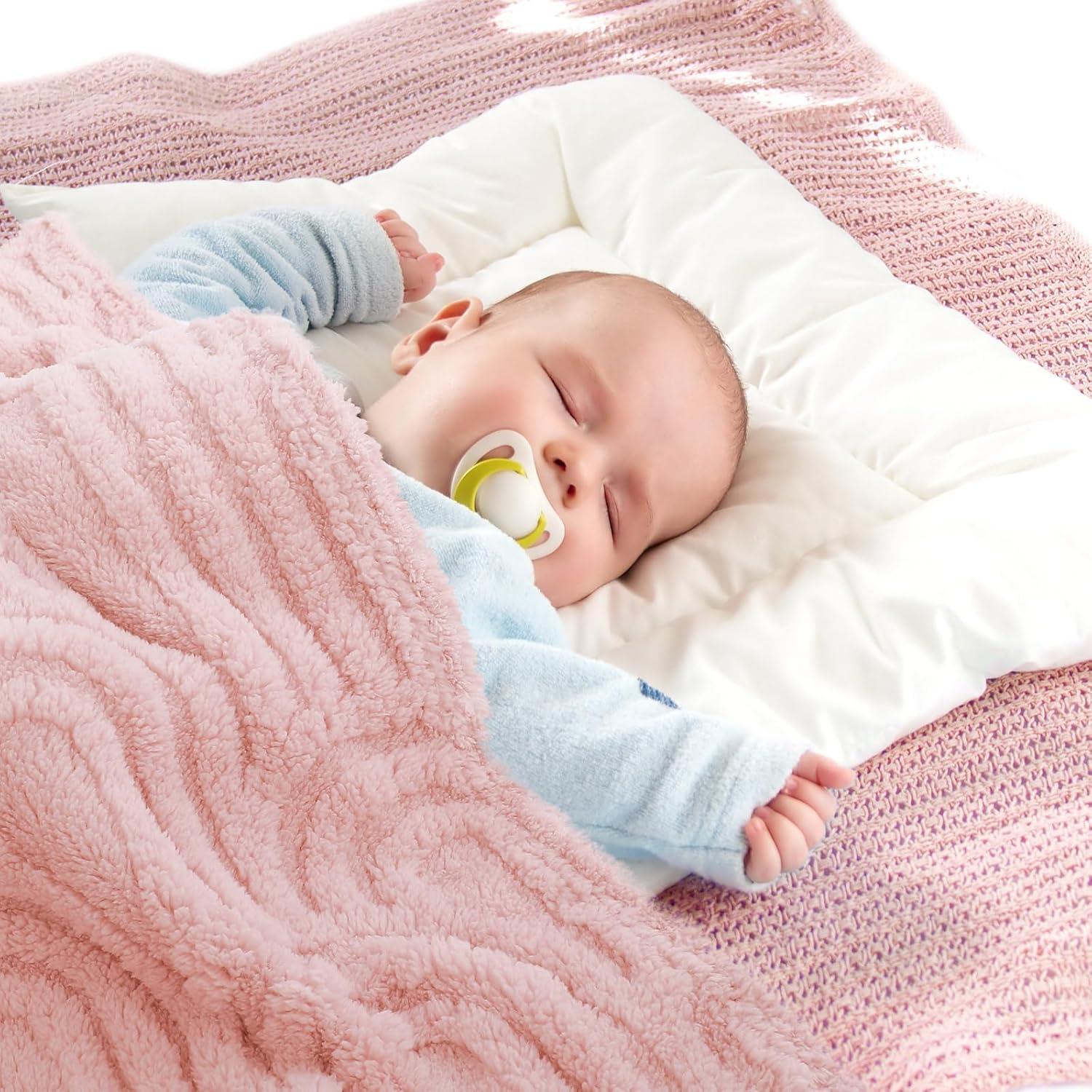 Mantas de Franela Suave Wiwiqing 4 Pcs Arcoíris Bebés