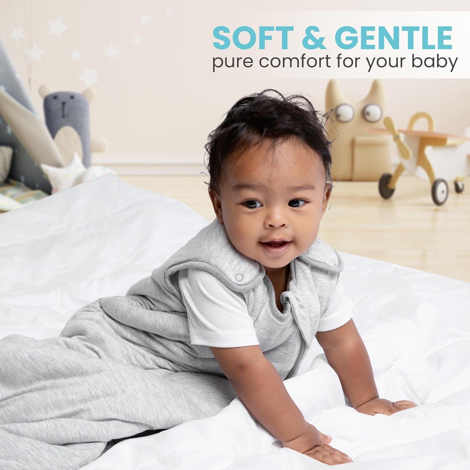 Saco de Dormir Unisex Bambú 1.0 TOG 18-36 Meses con Cremallera