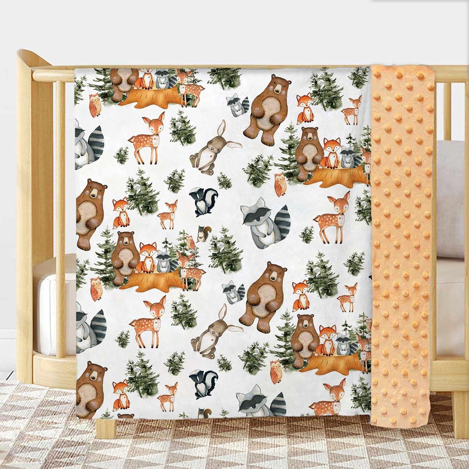 Manta de Bebé Buerhanerry Animales del Bosque 76x102cm