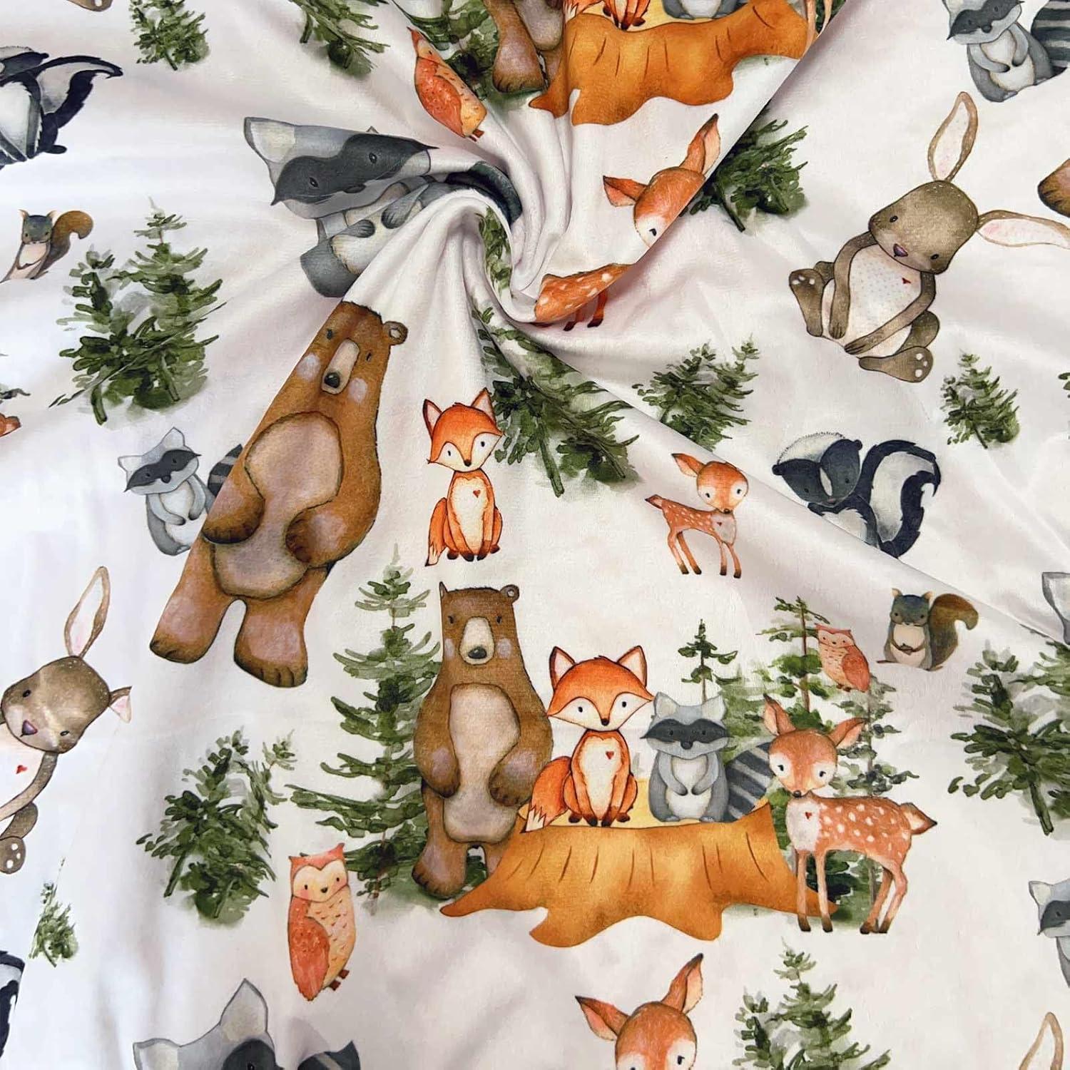 Manta de Bebé Buerhanerry Animales del Bosque 76x102cm