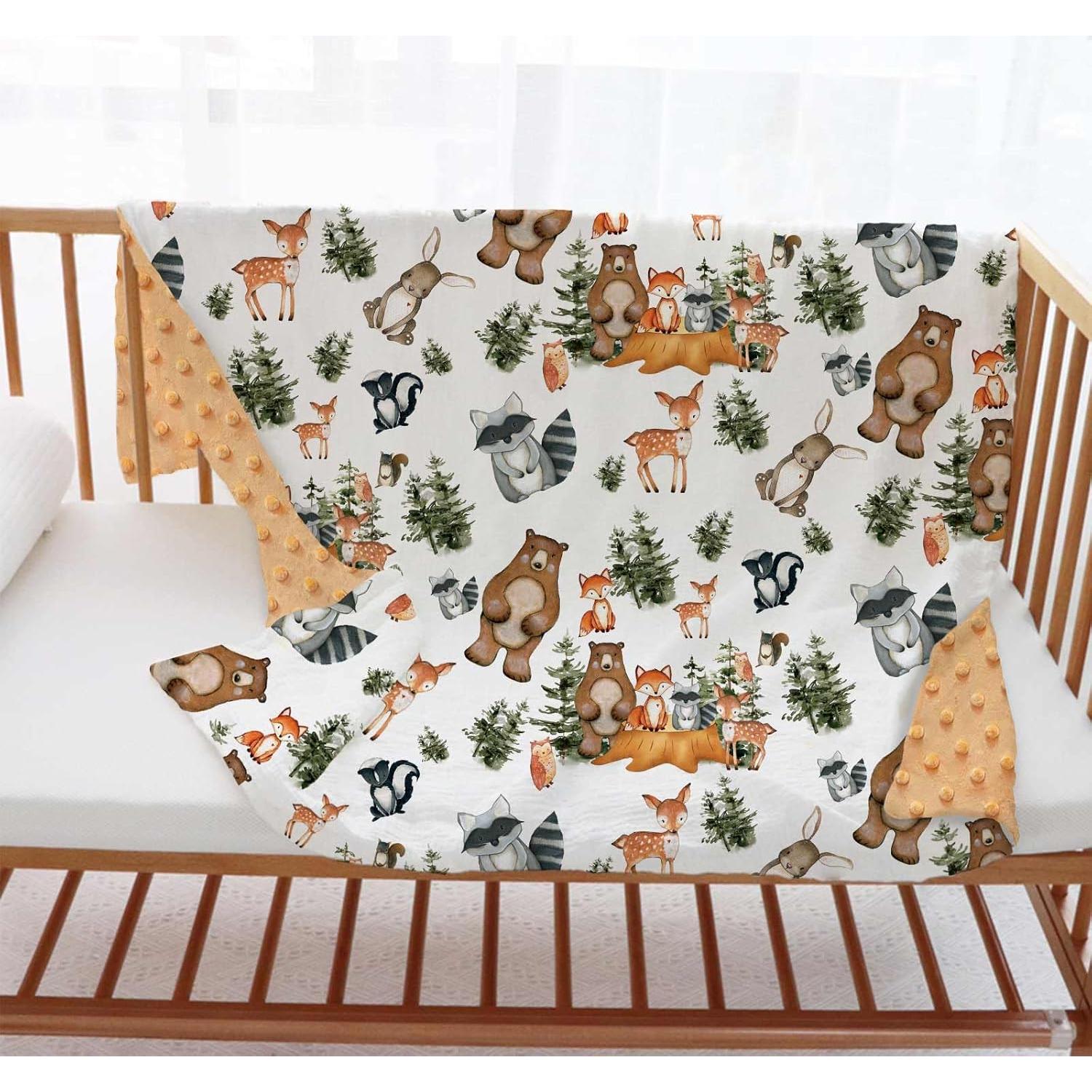 Manta de Bebé Buerhanerry Animales del Bosque 76x102cm