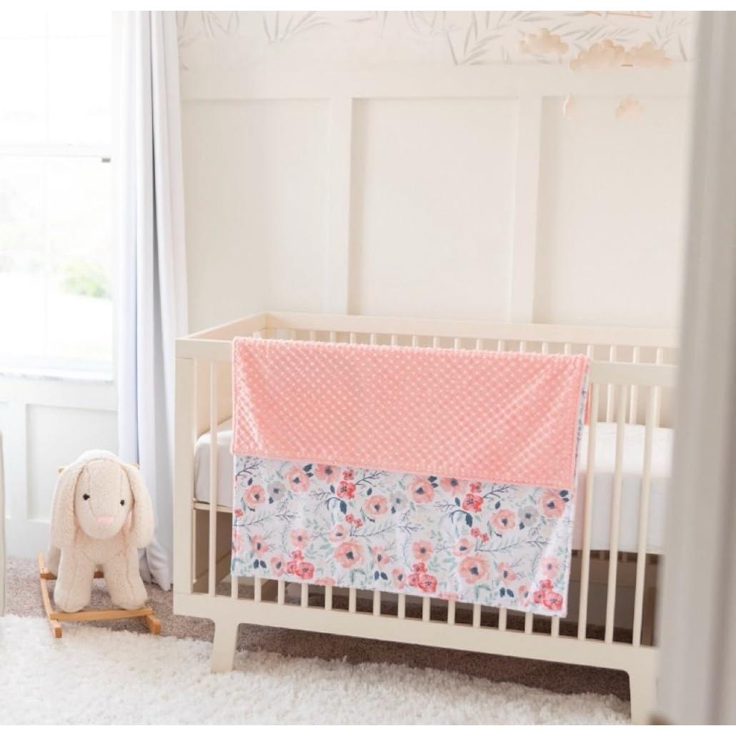 Manta de Minky Doble Capa BUTTZO 76.2x101.6cm Floral