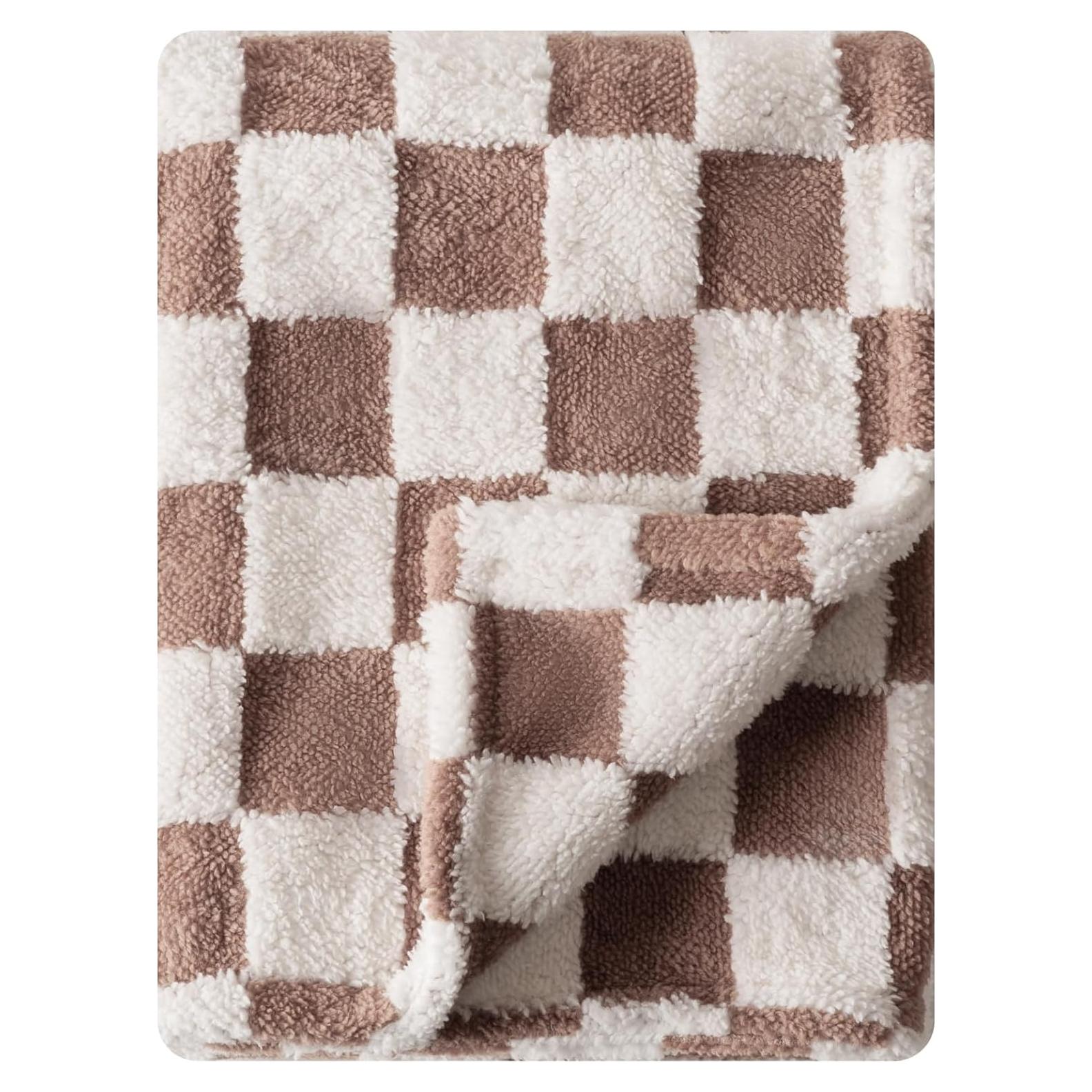 Manta de Cuna Reversible FIGEPO 76x102 cm Suave Marrón