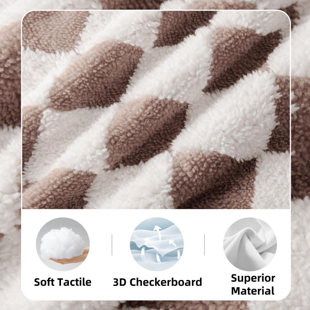 Manta de Cuna Reversible FIGEPO 76x102 cm Suave Marrón