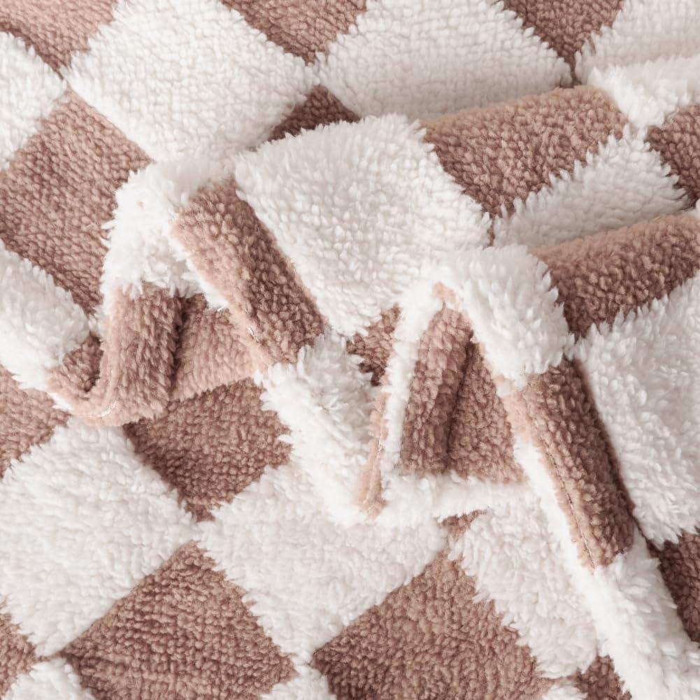 Manta de Cuna Reversible FIGEPO 76x102 cm Suave Marrón