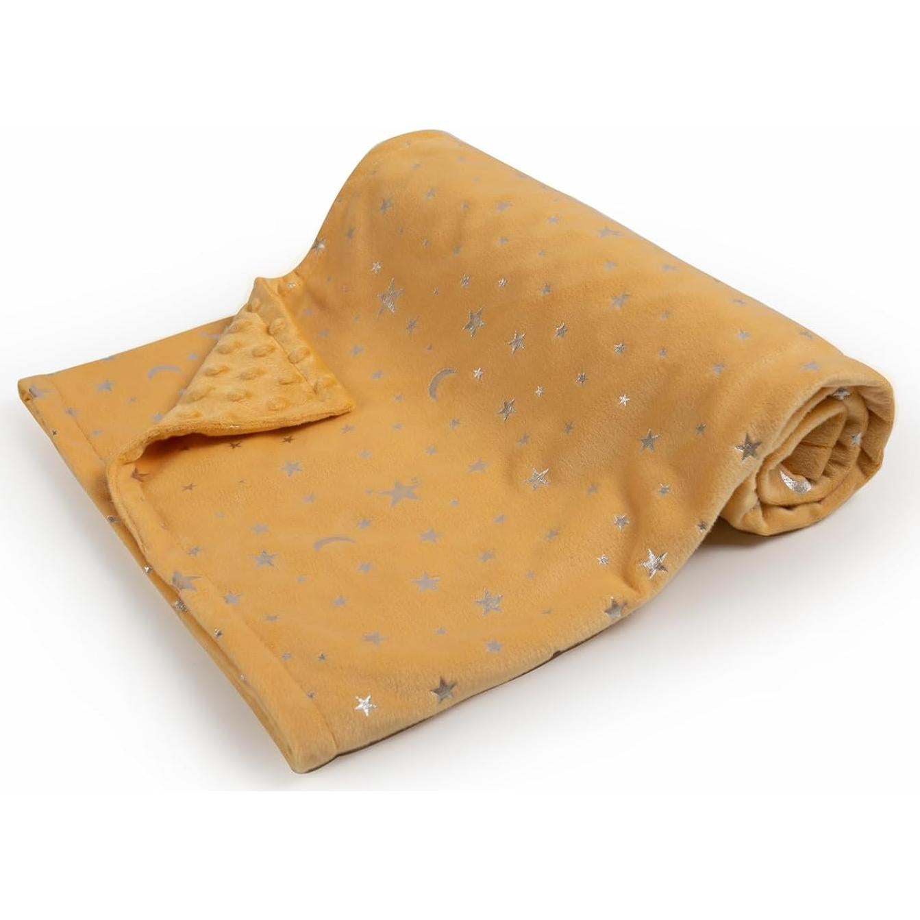 Manta para Bebés Donsonny 76x102 cm Suave Minky Estrellas Luna