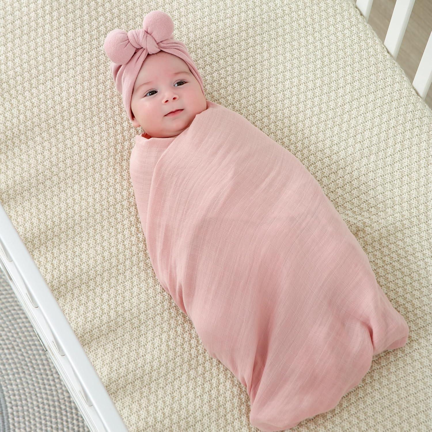 Mantas de Muselina POMISO 120x120cm 100% Algodón 4 Piezas