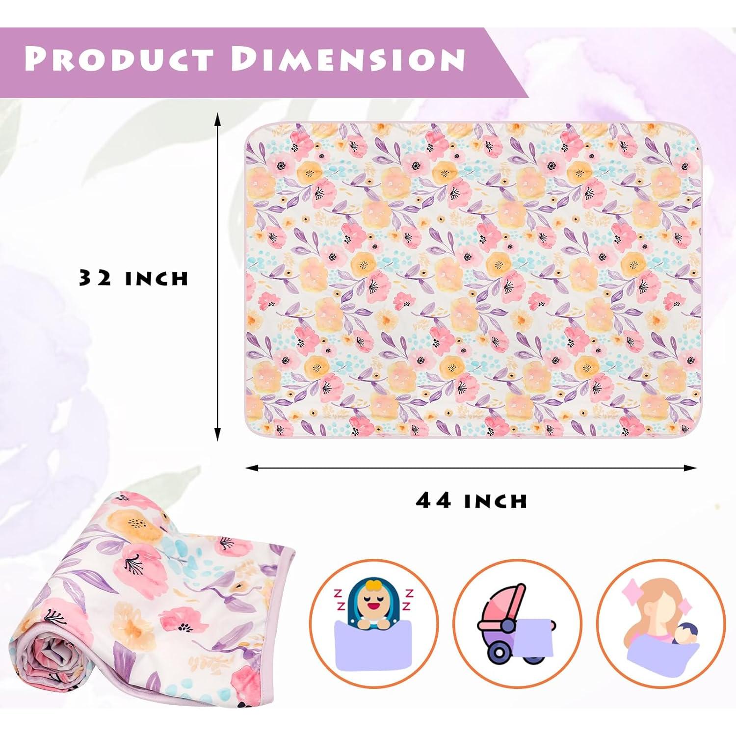 Manta de Envoltura para Bebé Hooyax - Floral 112x81 cm