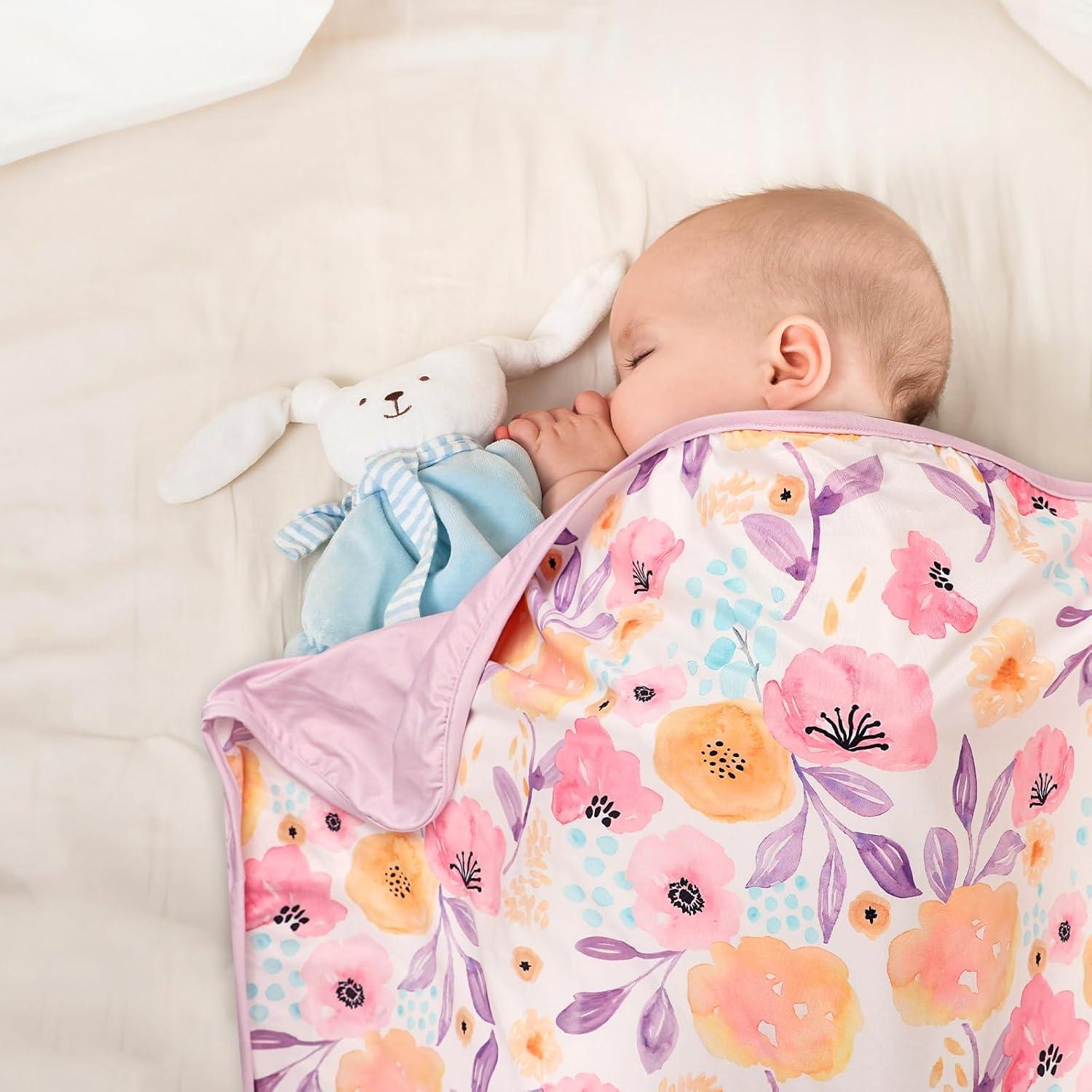 Manta de Envoltura para Bebé Hooyax - Floral 112x81 cm