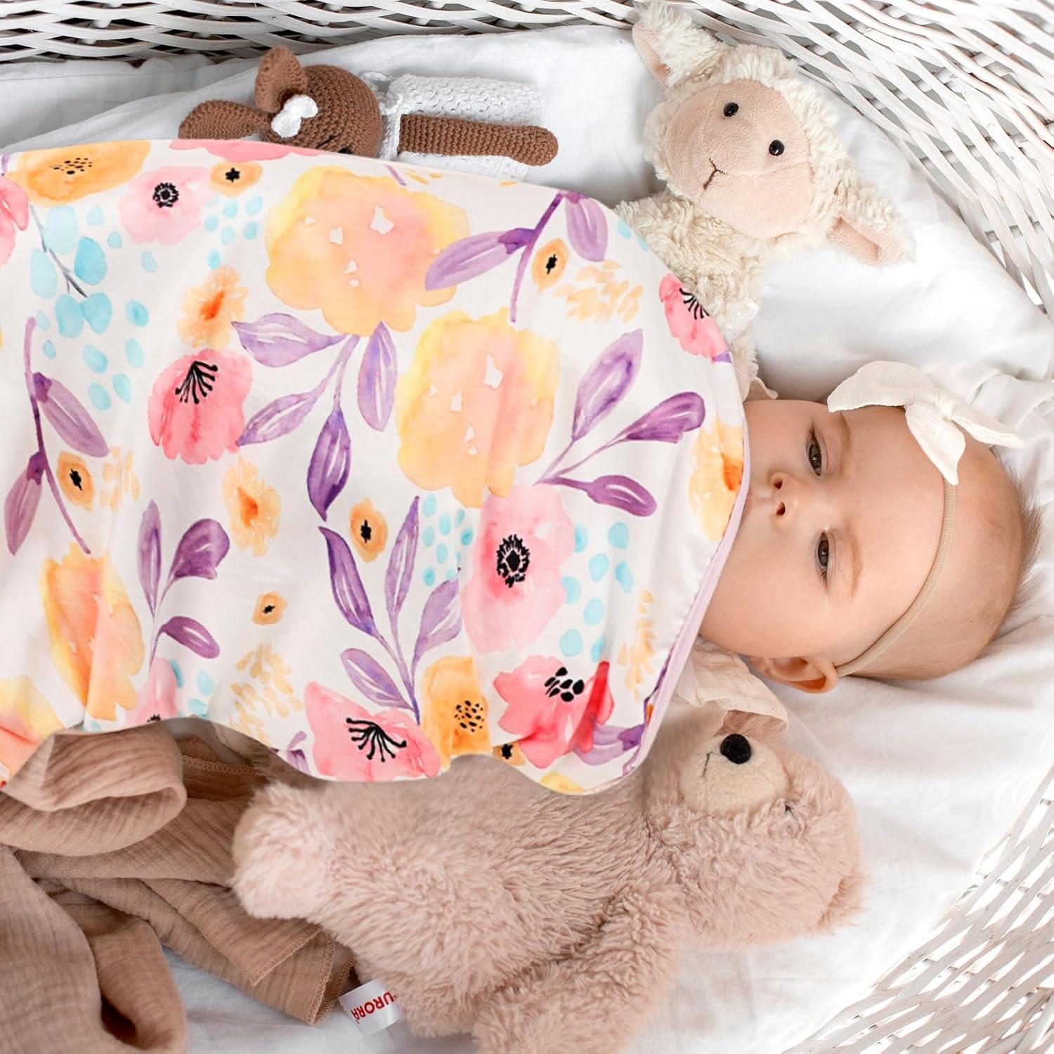 Manta de Envoltura para Bebé Hooyax - Floral 112x81 cm