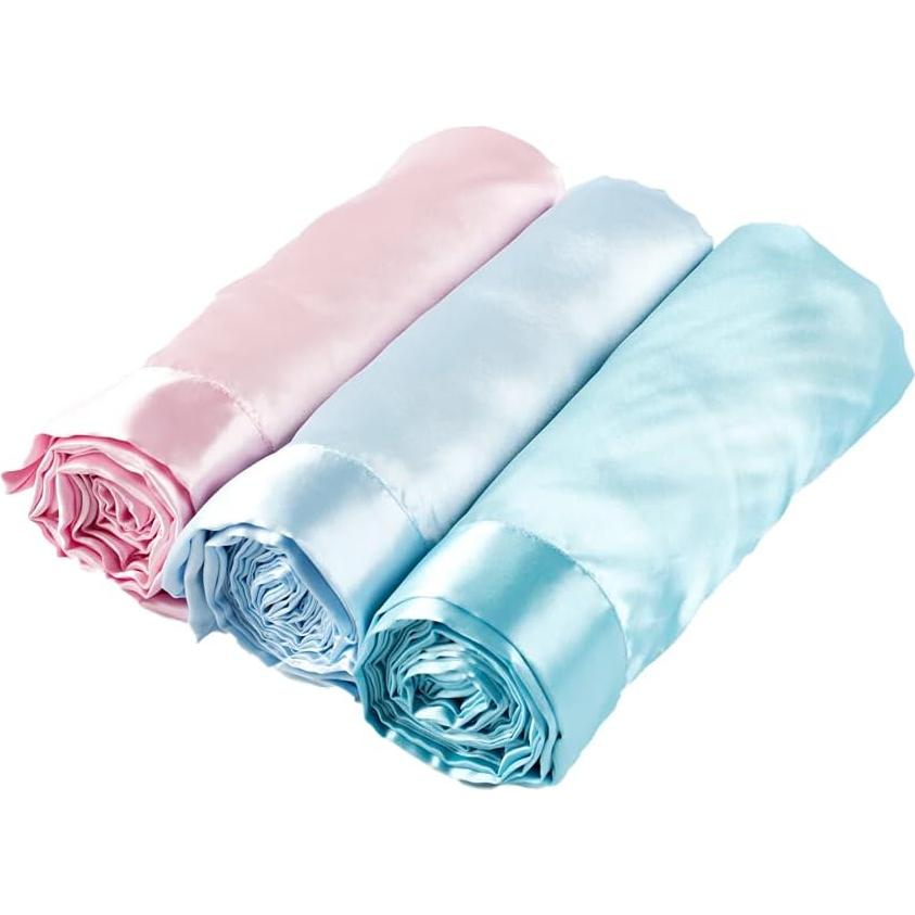 Manta de Satén Puro Abrazos del Cielo 122x91 cm Verde Agua