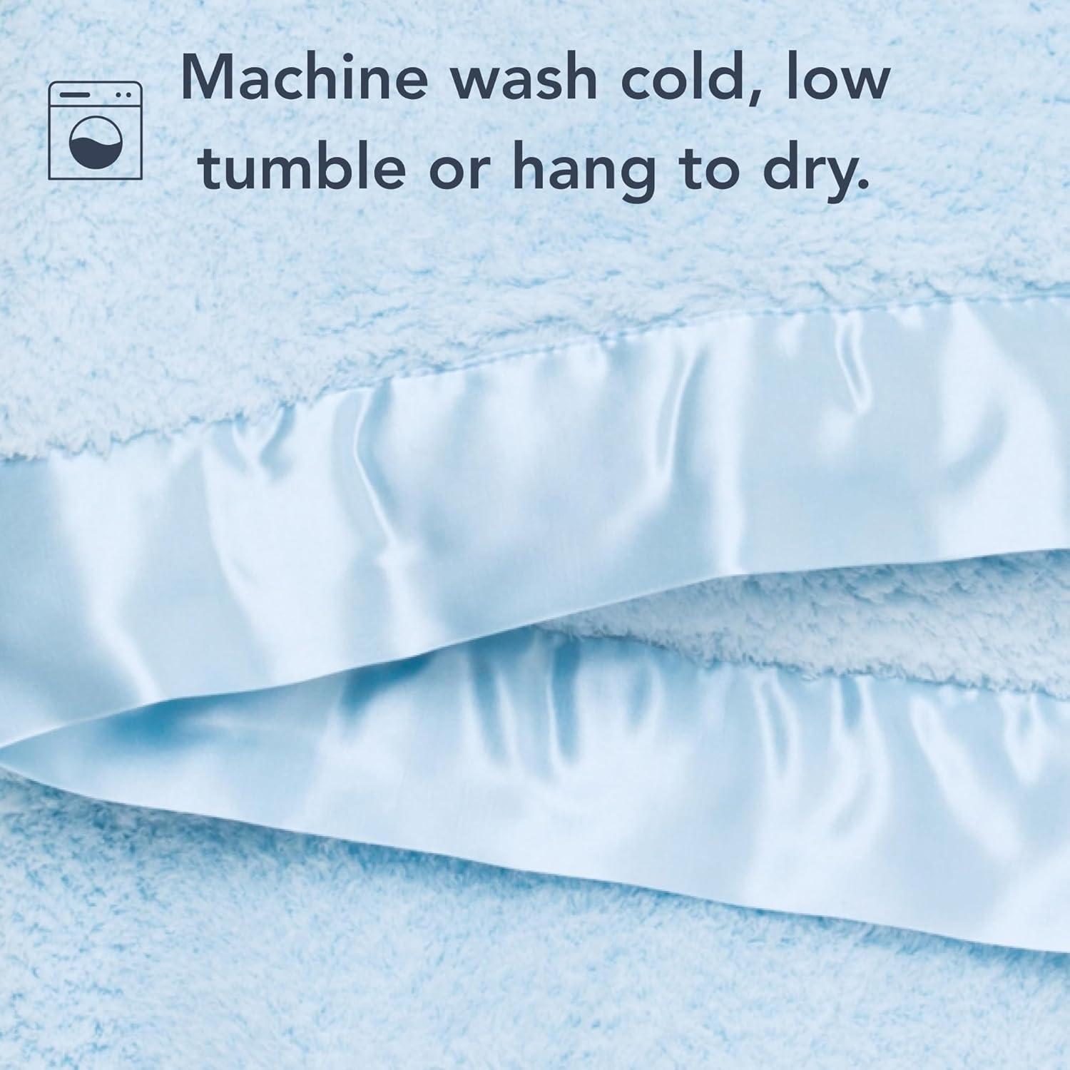 Manta de Bebé Little Giraffe Chenille 73.66x88.9cm Azul