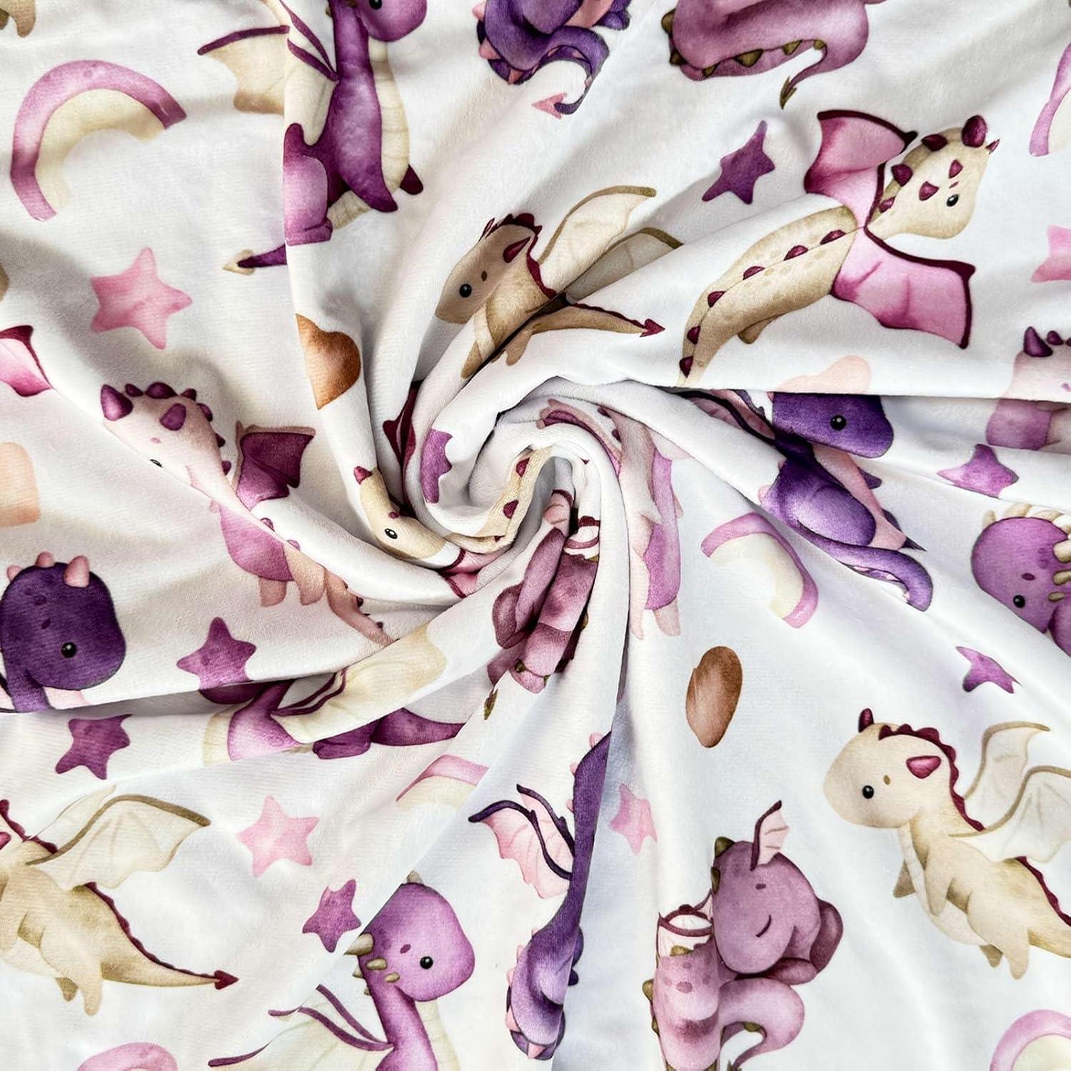 Manta de Dragón Buerhanerry para Bebés 76x102 cm Púrpura