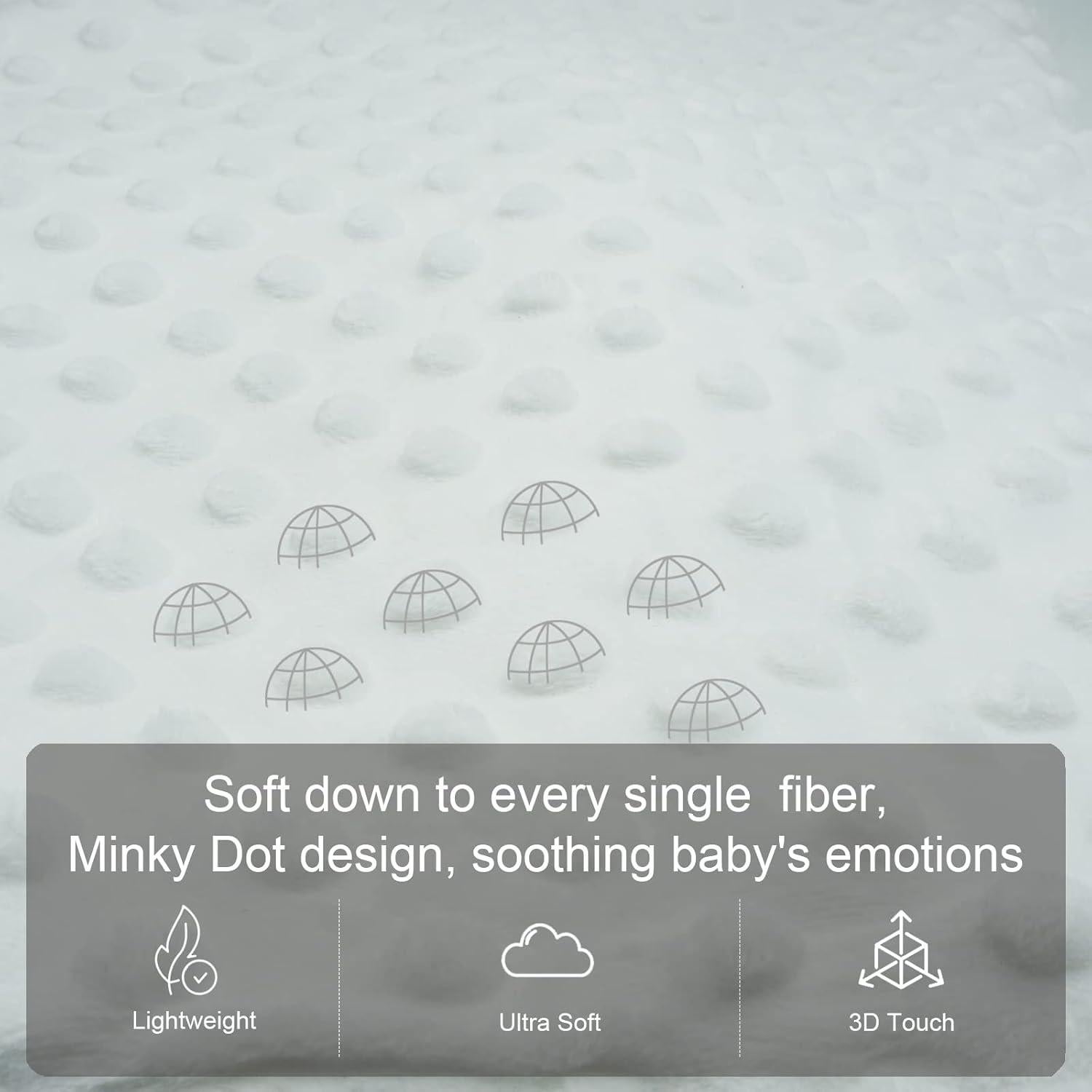 Manta para Bebés NapCure 76.2x101.6cm Suave Minky Doble Capa