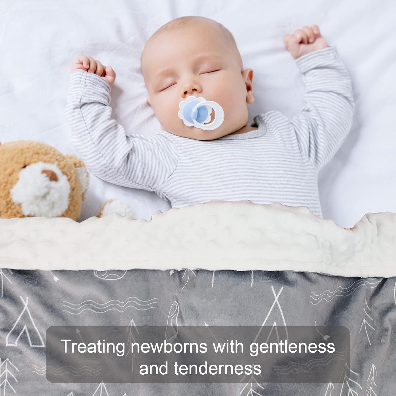 Manta para Bebés NapCure 76.2x101.6cm Suave Minky Doble Capa