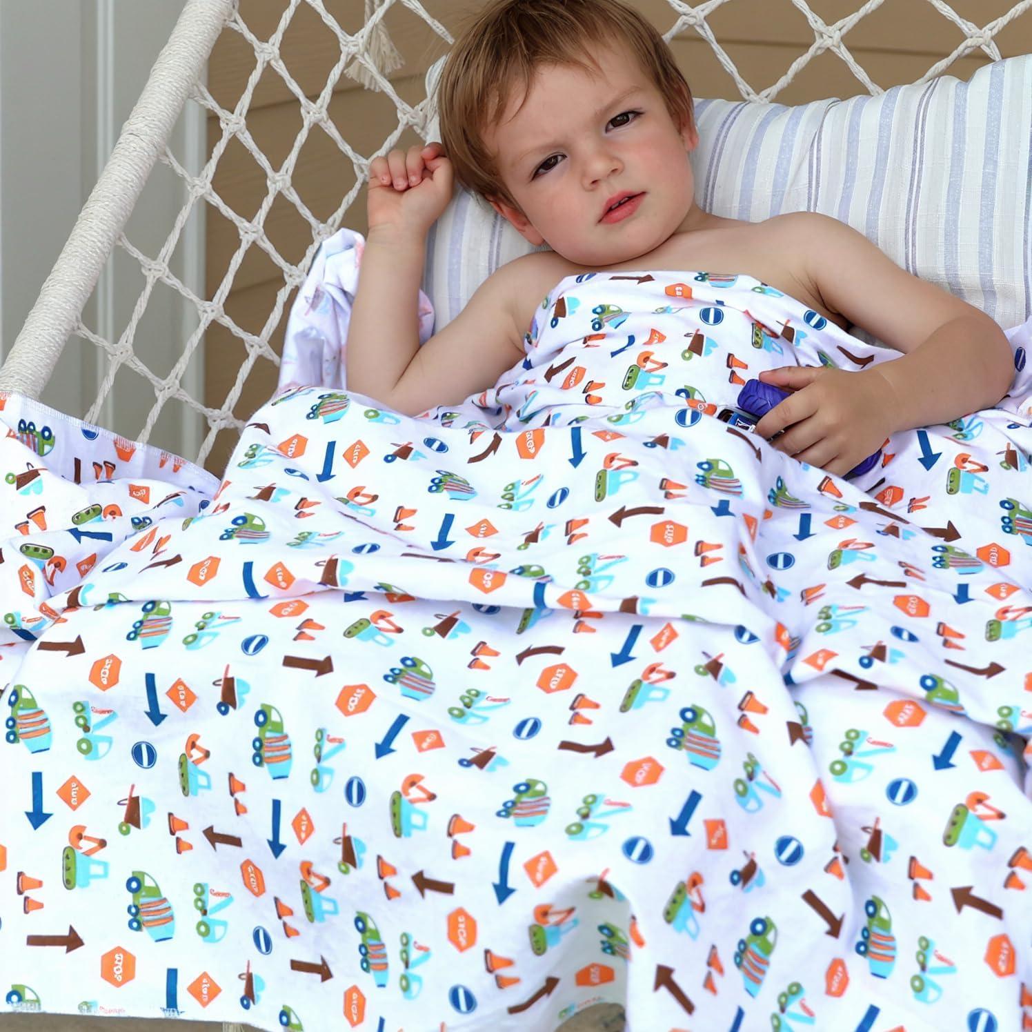 Manta de Algodón Omilion Zona de Construcción 101.6x152.4 cm