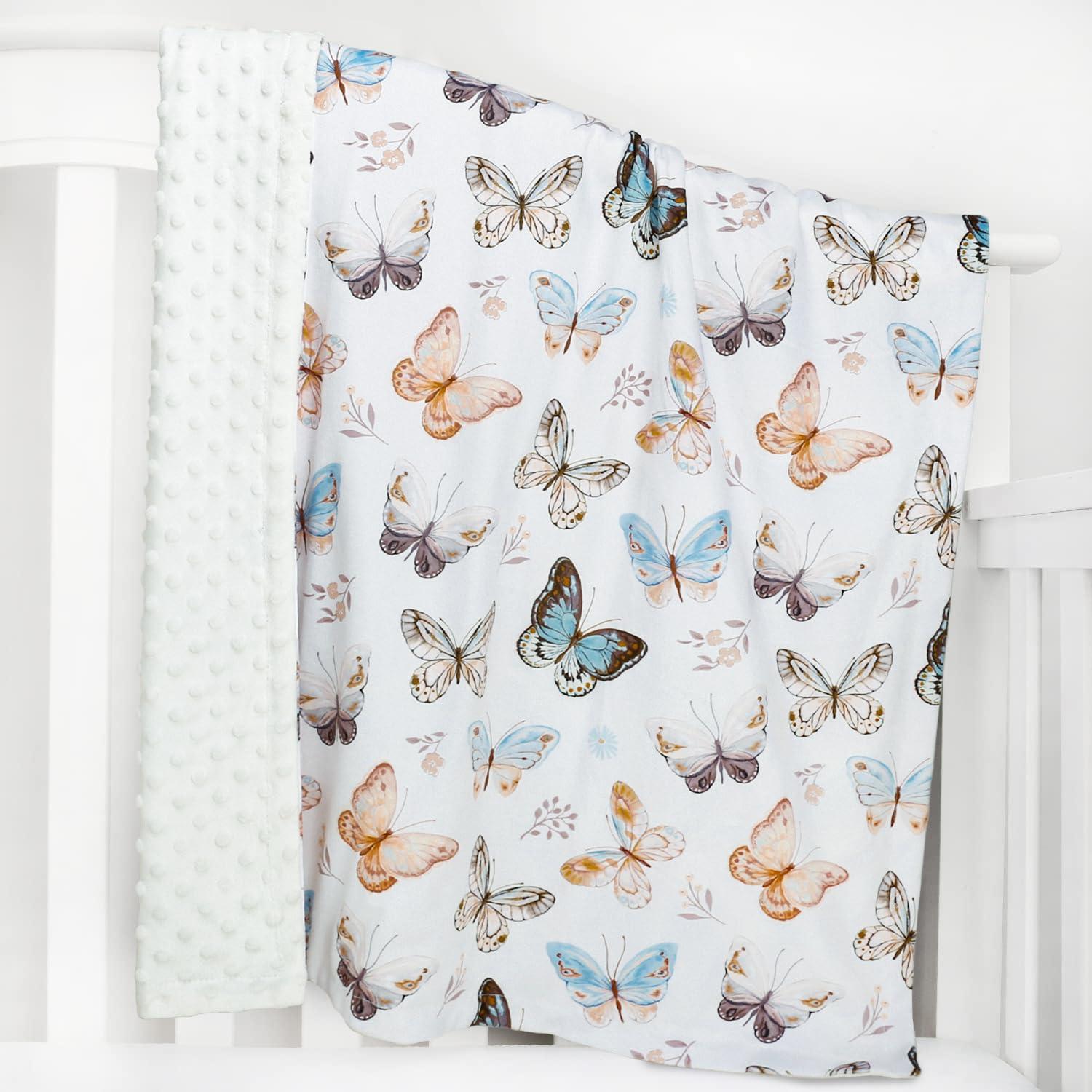 Manta de Recepción para Bebé BORITAR 75x100cm Mariposas