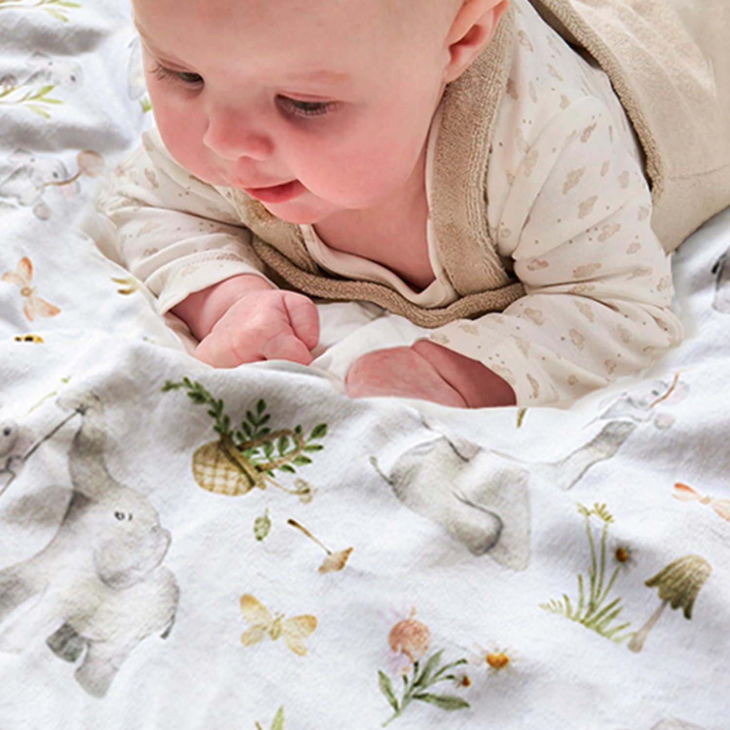 Manta BOPRIO para Bebés Unisex 76x102 cm Elefante Suave