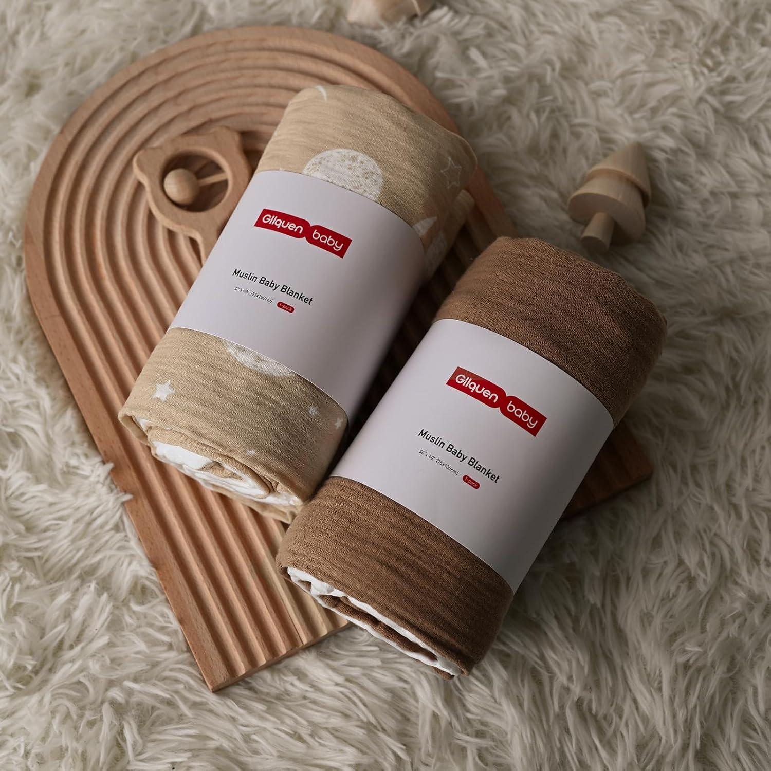 Mantas GLLQUEN BABY 2-Pack Algodón Estrellado 76x102 cm