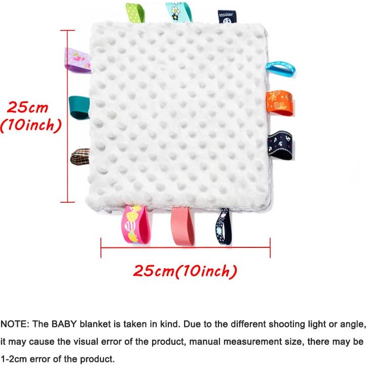 Manta de Seguridad para Bebés HECCEI 25x25cm Gris Suave