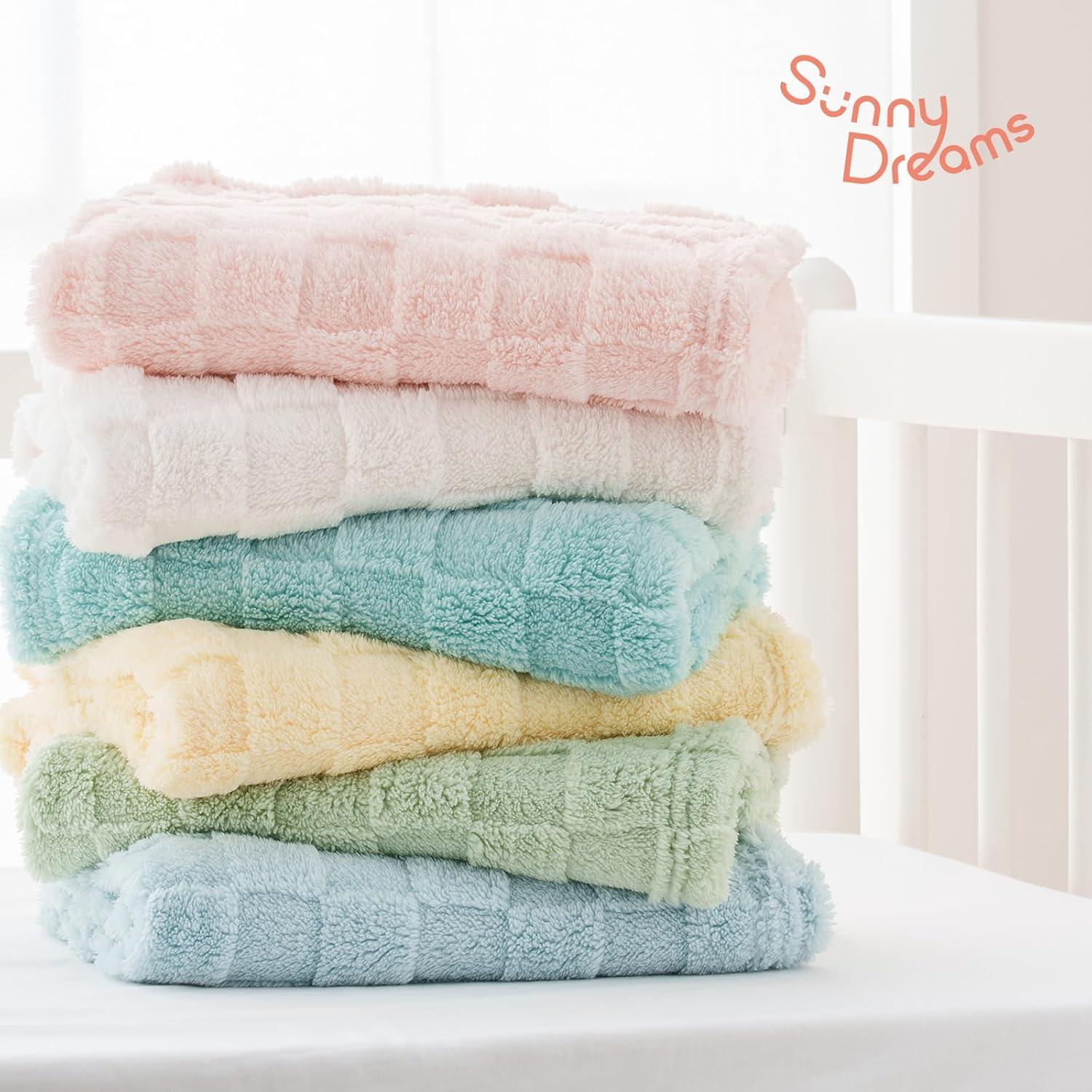 Manta de Bebé a Cuadros EVERGRACEHOME 76.2x101.6 cm Azul Aqua