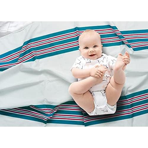 Manta de Recepción Lenenz 100% Algodón 76x102 cm Rosa Teal