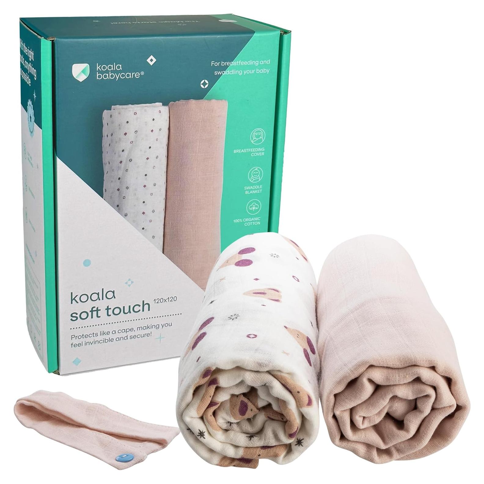 Mantas de Muselina Orgánica Koala Babycare - 2 Piezas 119.38 cm