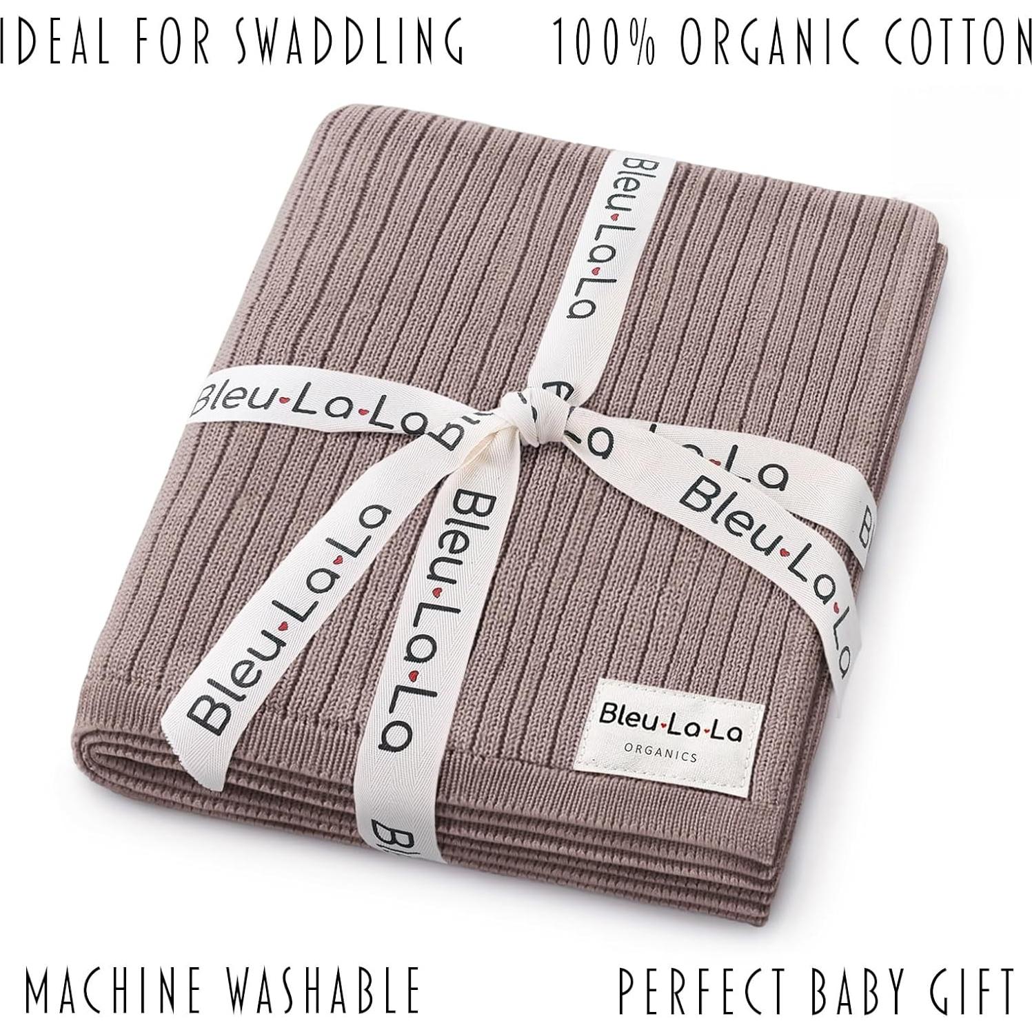 Manta de Envoltura Orgánica Bleu La La 100% Algodón 100x80cm