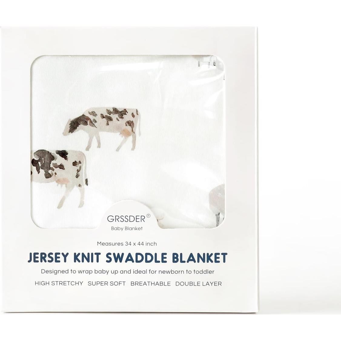 Manta de Swaddle GRSSDER 86x112 cm Animales de Granja