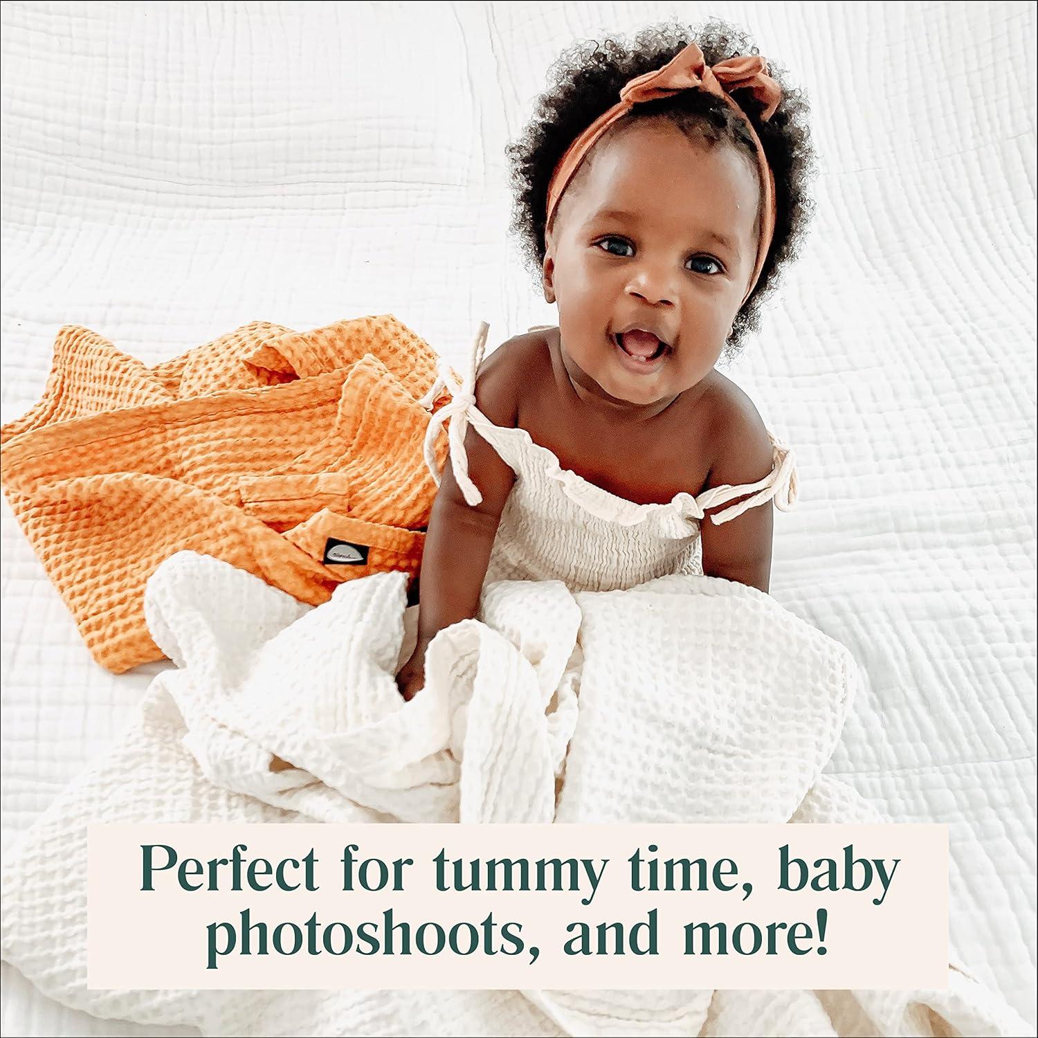 Manta Swaddle Simka Rose Waffle 91x102 cm Algodón Rosa